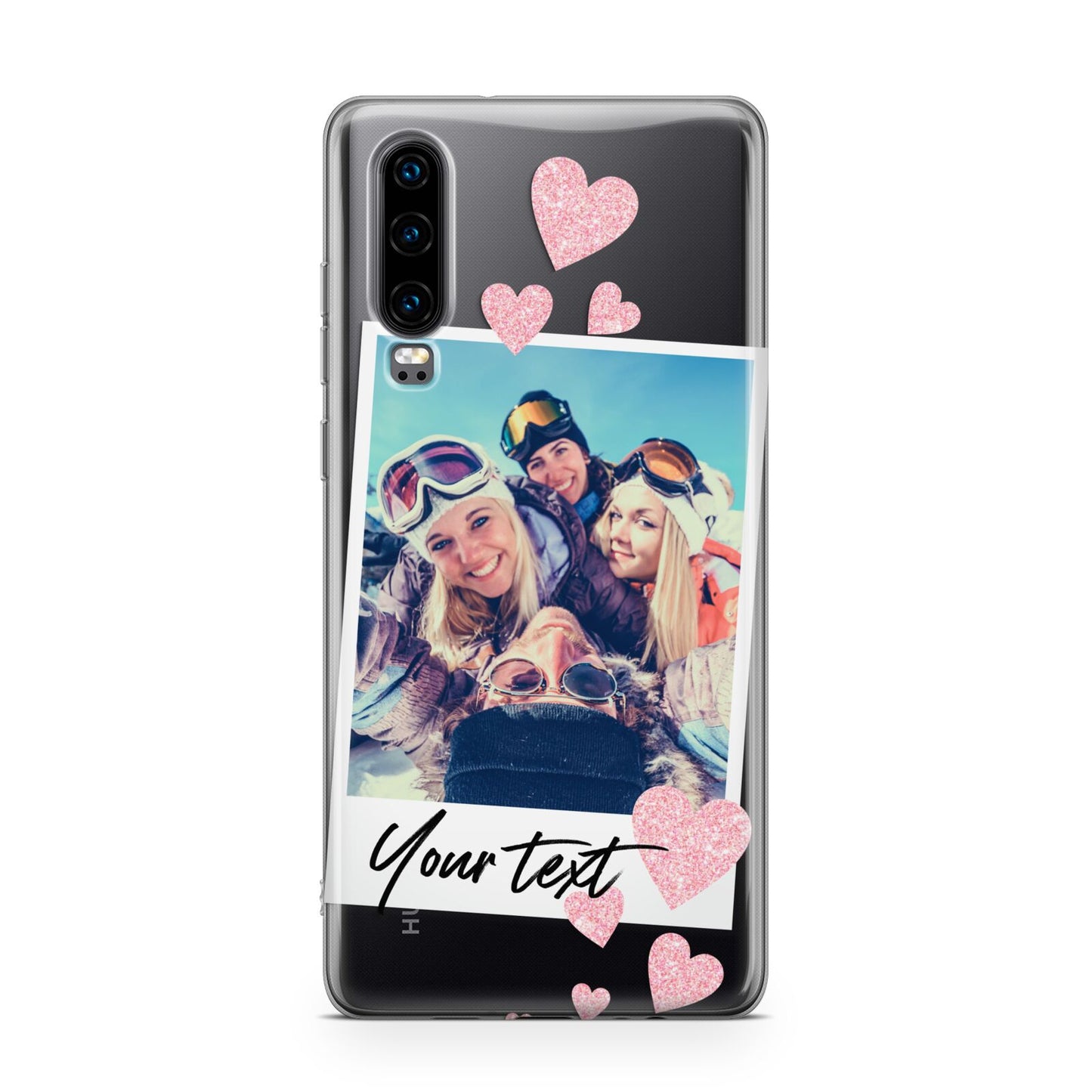 Photo with Text Huawei P30 Phone Case