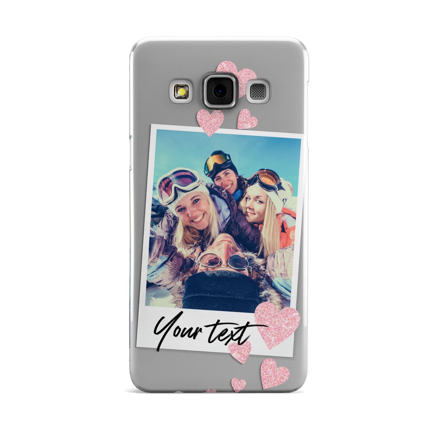 Photo with Text Samsung Galaxy A3 Case