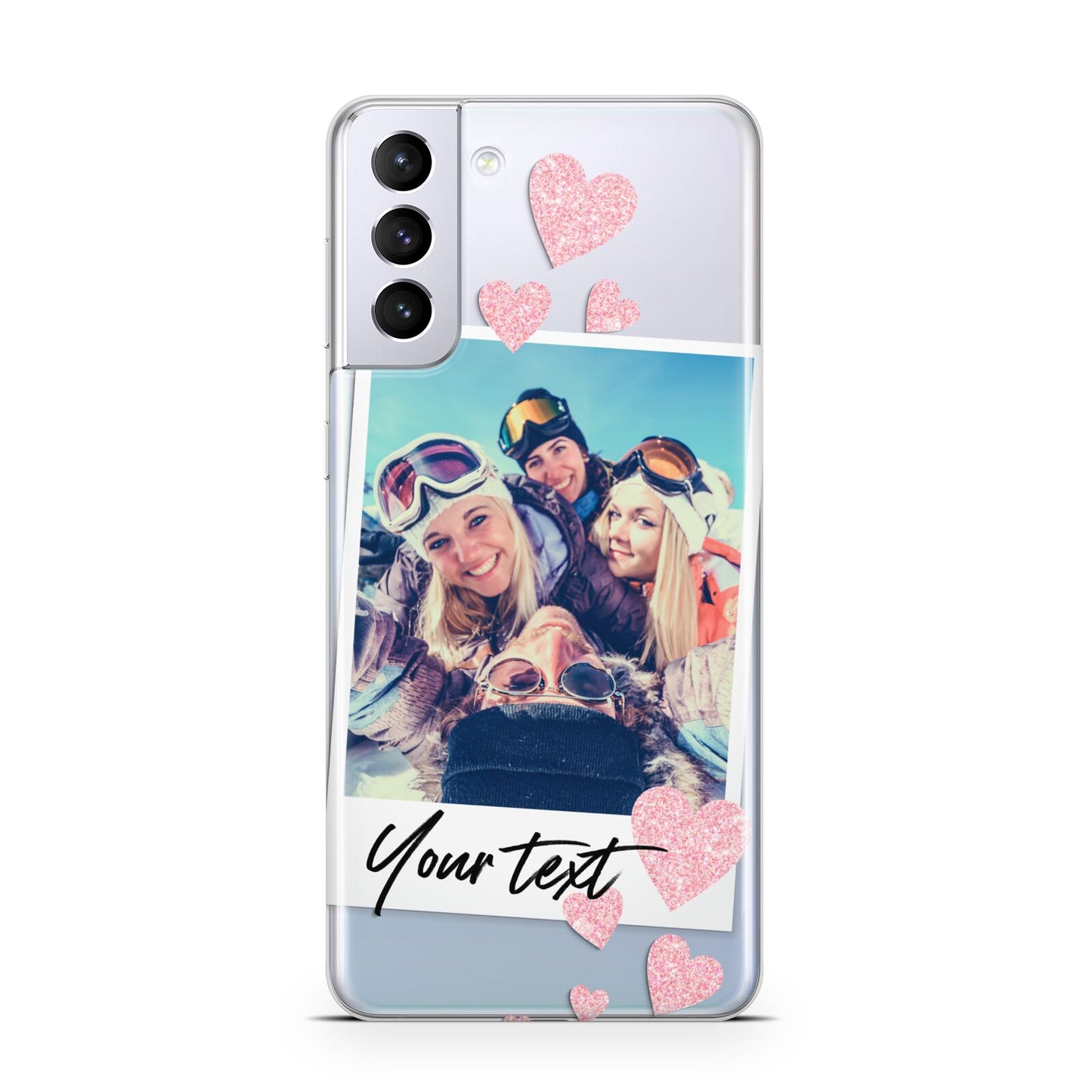 Photo with Text Samsung S21 Plus Case