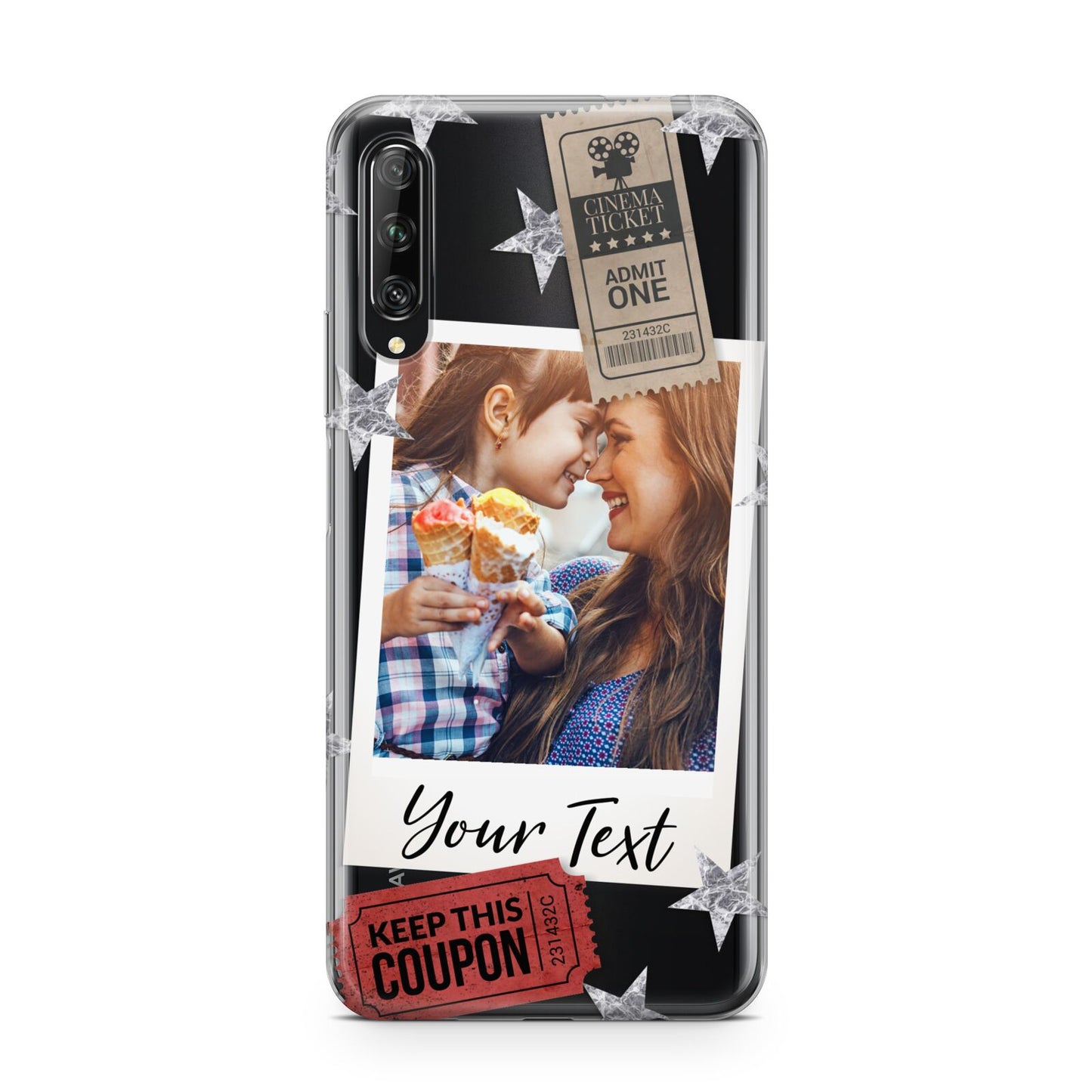 Photo with Text Star Pattern Huawei P Smart Pro 2019