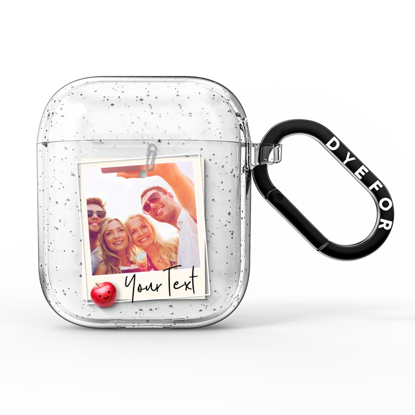 Photograph and Name AirPods Glitter Case