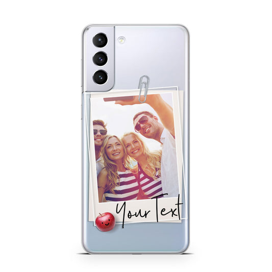 Photograph and Name Samsung S21 Plus Phone Case