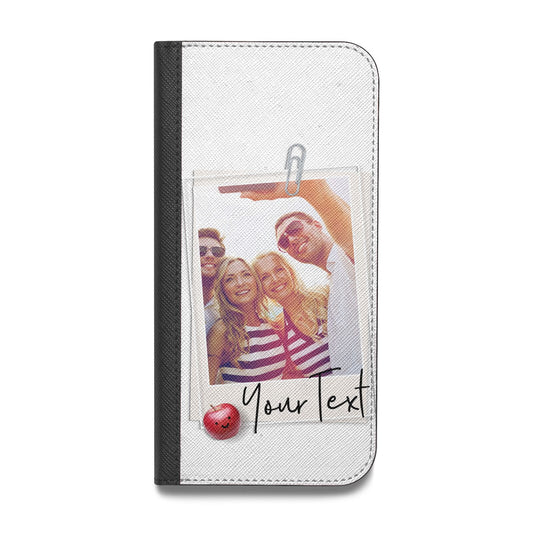 Photograph and Name Vegan Leather Flip Samsung Case