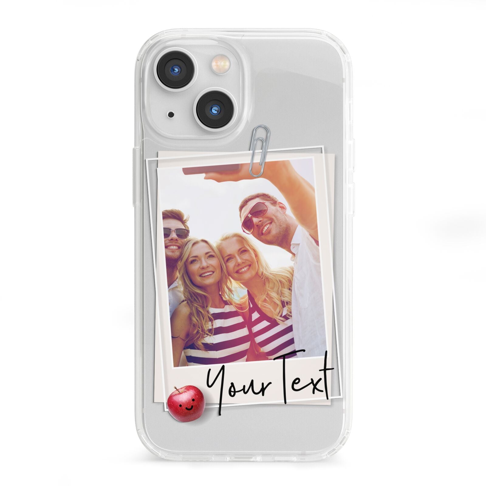 Photograph and Name iPhone 13 Mini Clear Bumper Case