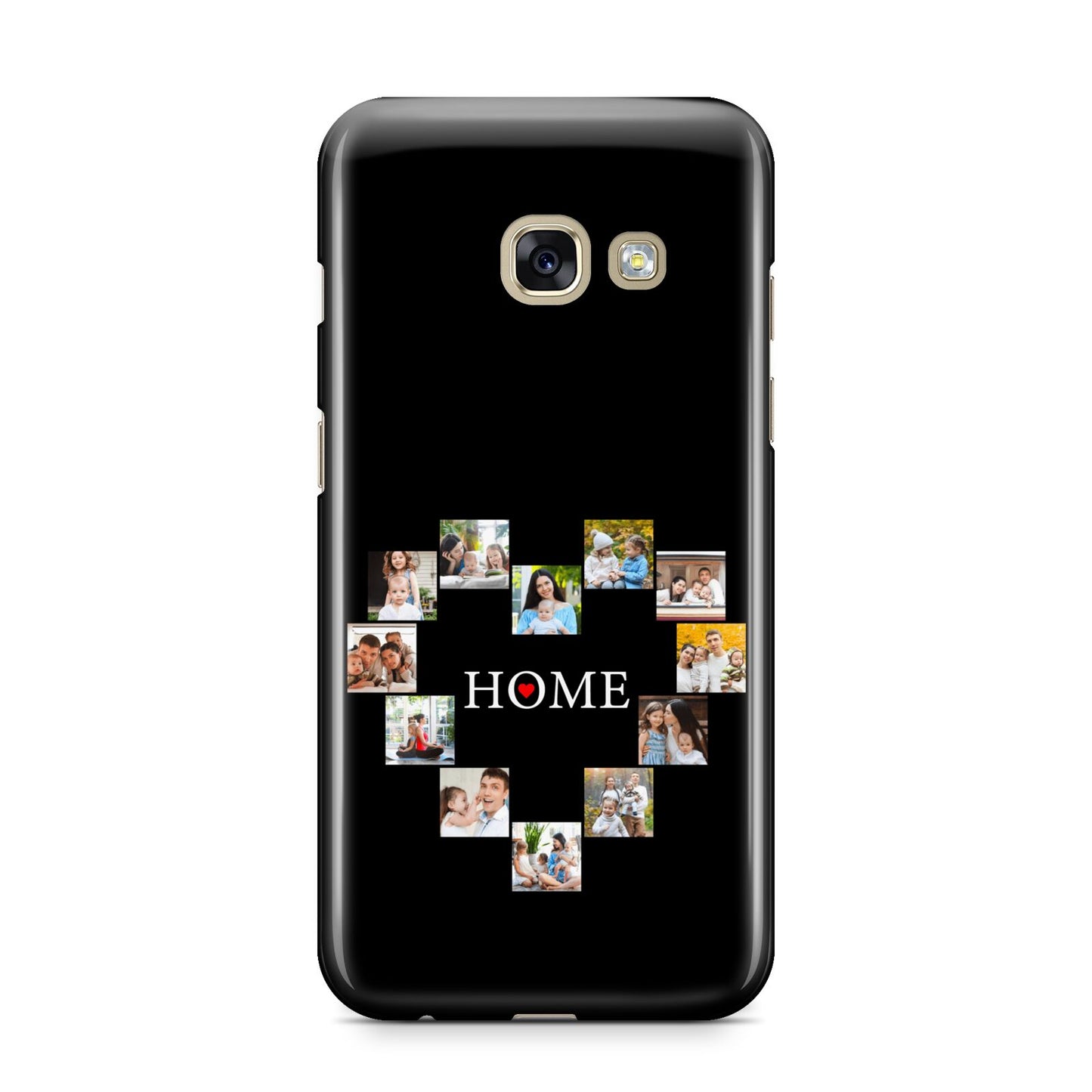 Photos of Home Personalised Samsung Galaxy A3 2017 Case on gold phone