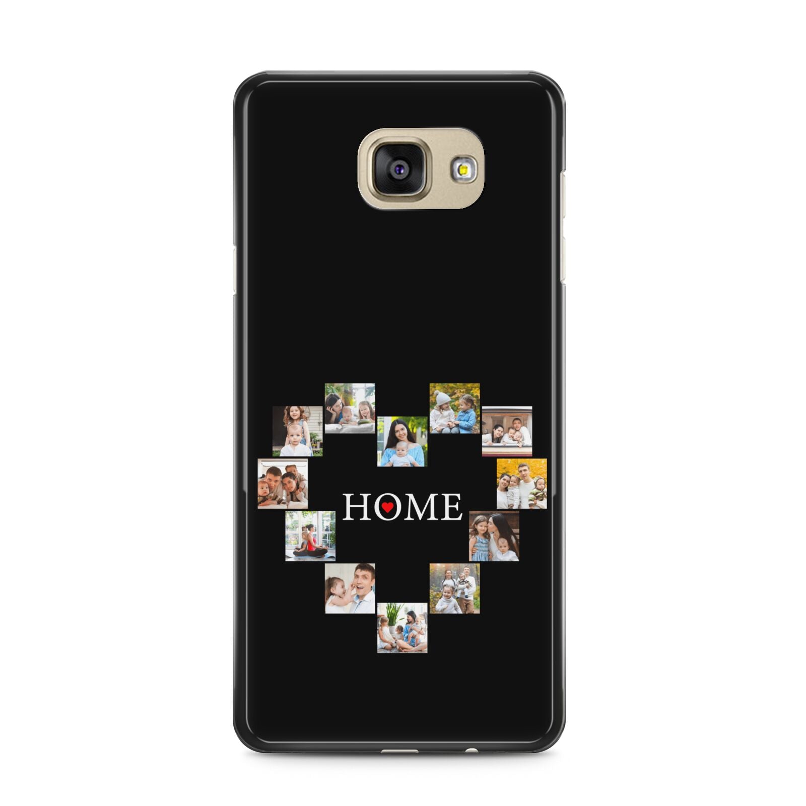 Photos of Home Personalised Samsung Galaxy A5 2016 Case on gold phone