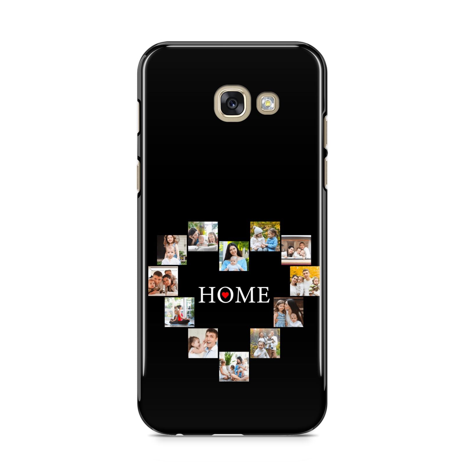 Photos of Home Personalised Samsung Galaxy A5 2017 Case on gold phone