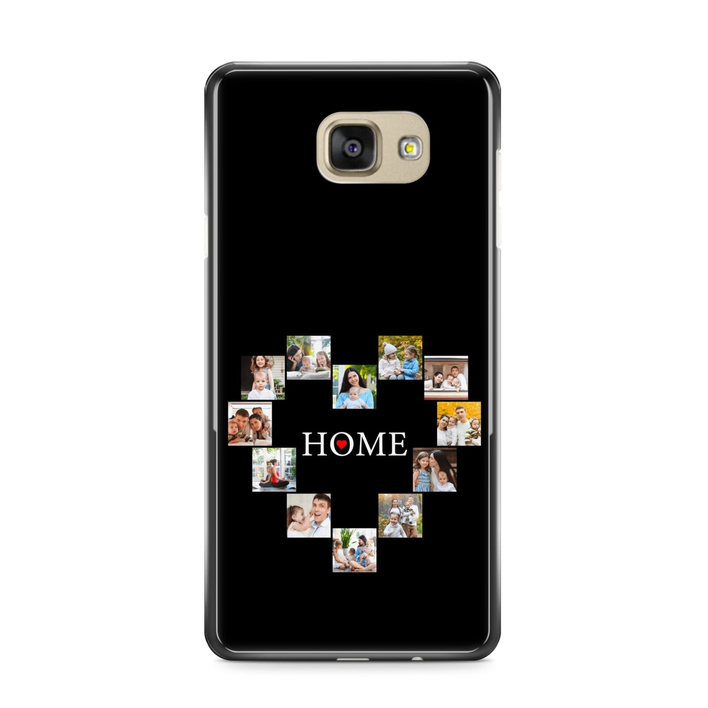 Photos of Home Personalised Samsung Galaxy A9 2016 Case on gold phone