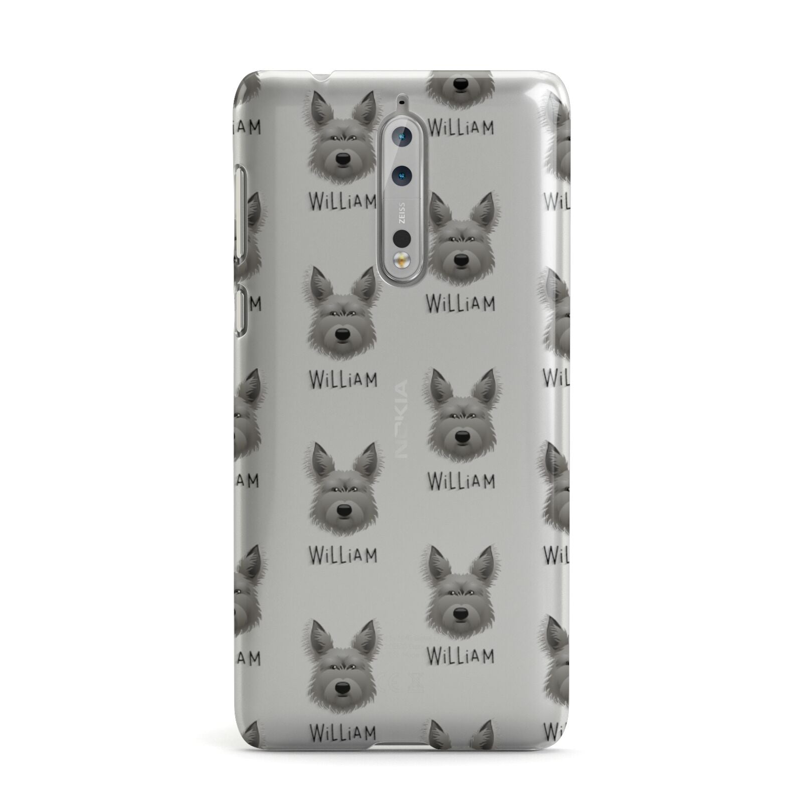 Picardy Sheepdog Icon with Name Nokia Case