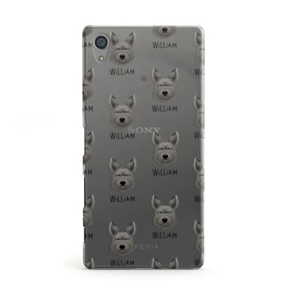 Picardy Sheepdog Icon with Name Sony Xperia Case