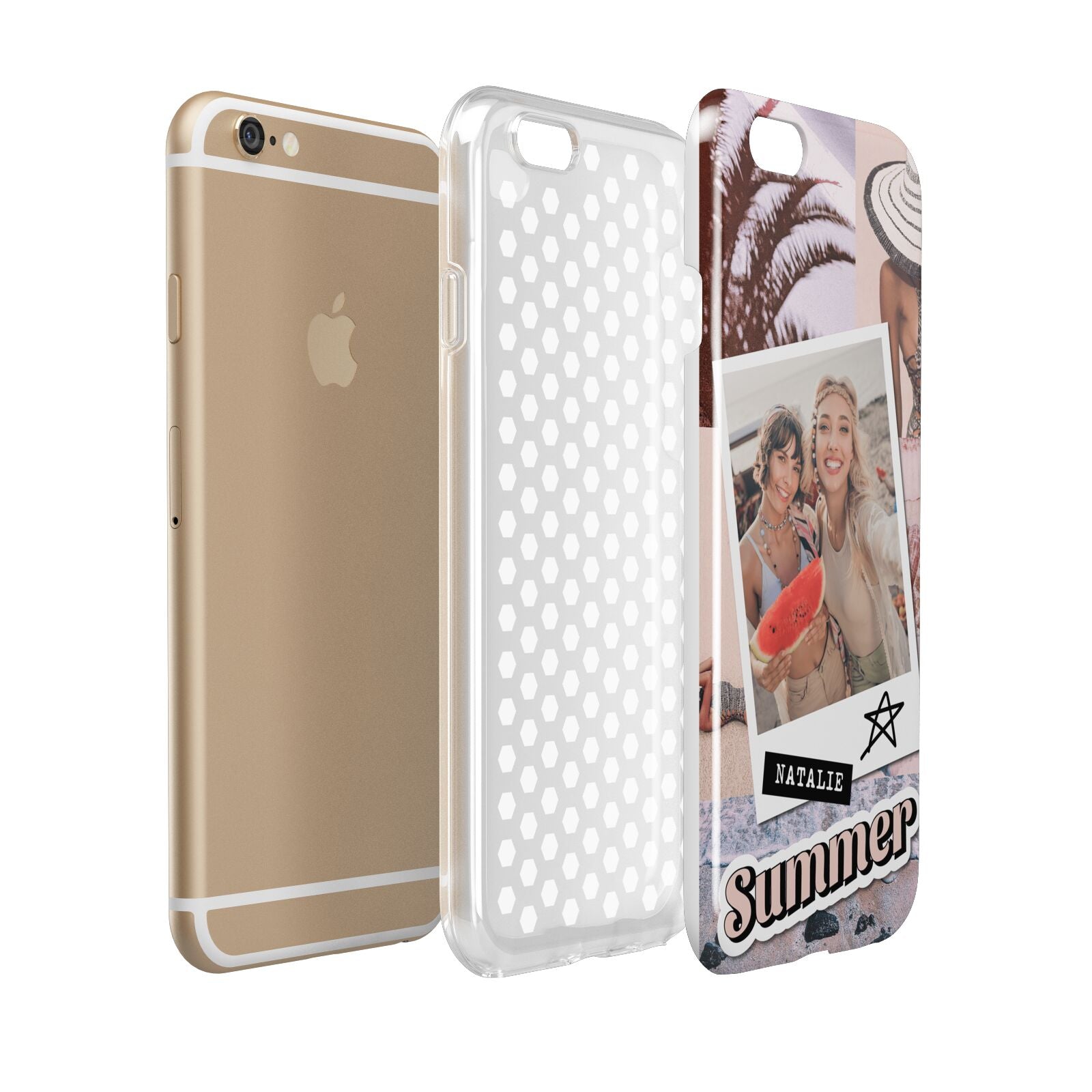 Picture Collage Personalised Apple iPhone 6 3D Tough Case Expanded view