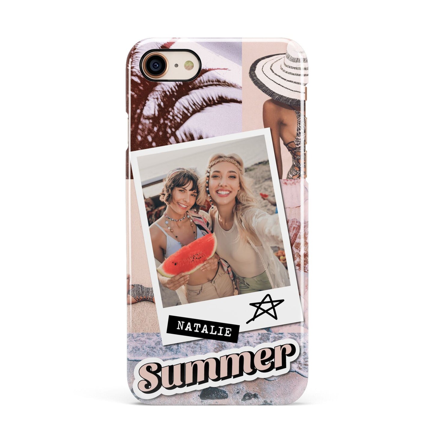 Picture Collage Personalised Apple iPhone 7 8 3D Snap Case