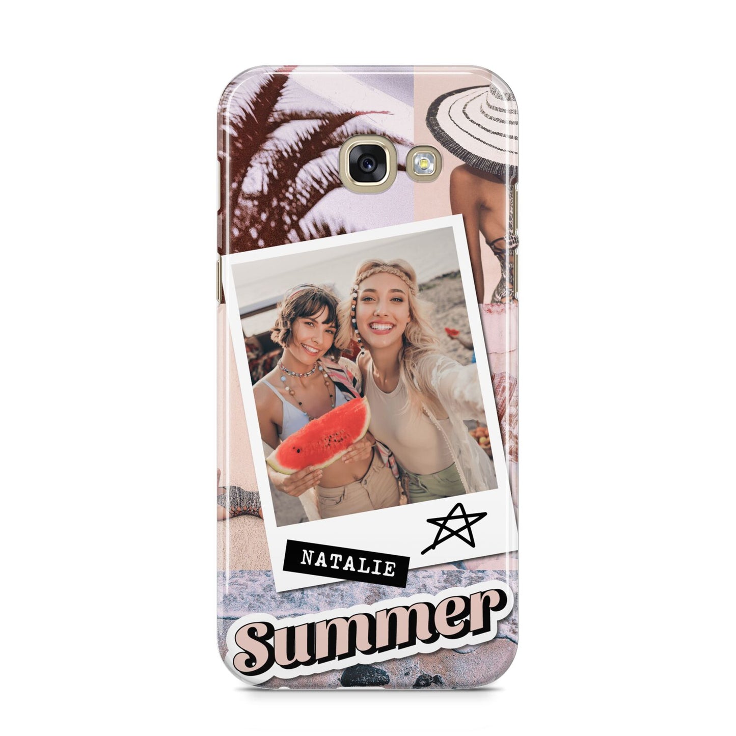 Picture Collage Personalised Samsung Galaxy A5 2017 Case on gold phone