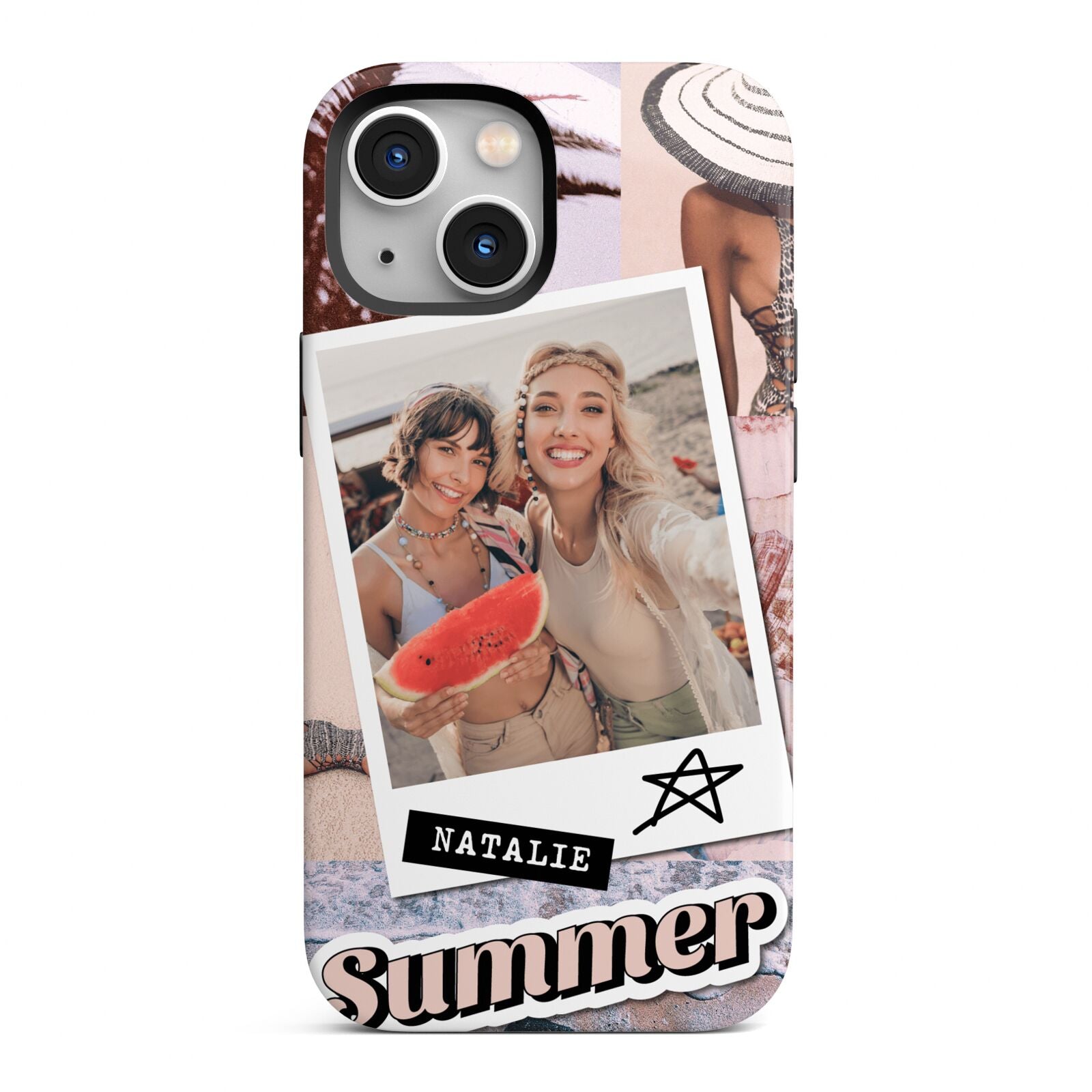 Picture Collage Personalised iPhone 13 Mini Full Wrap 3D Tough Case