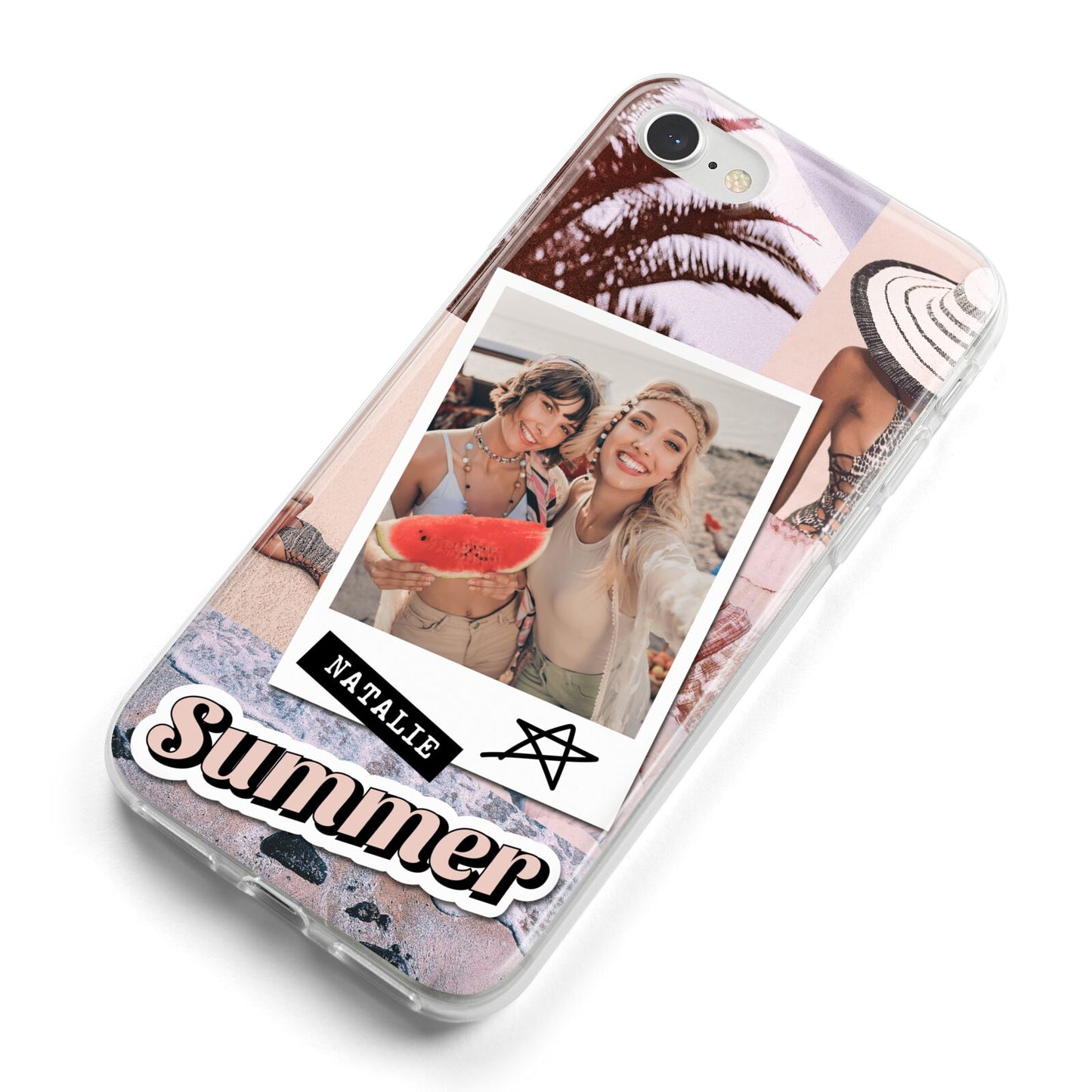 Picture Collage Personalised iPhone 8 Bumper Case on Silver iPhone Alternative Image