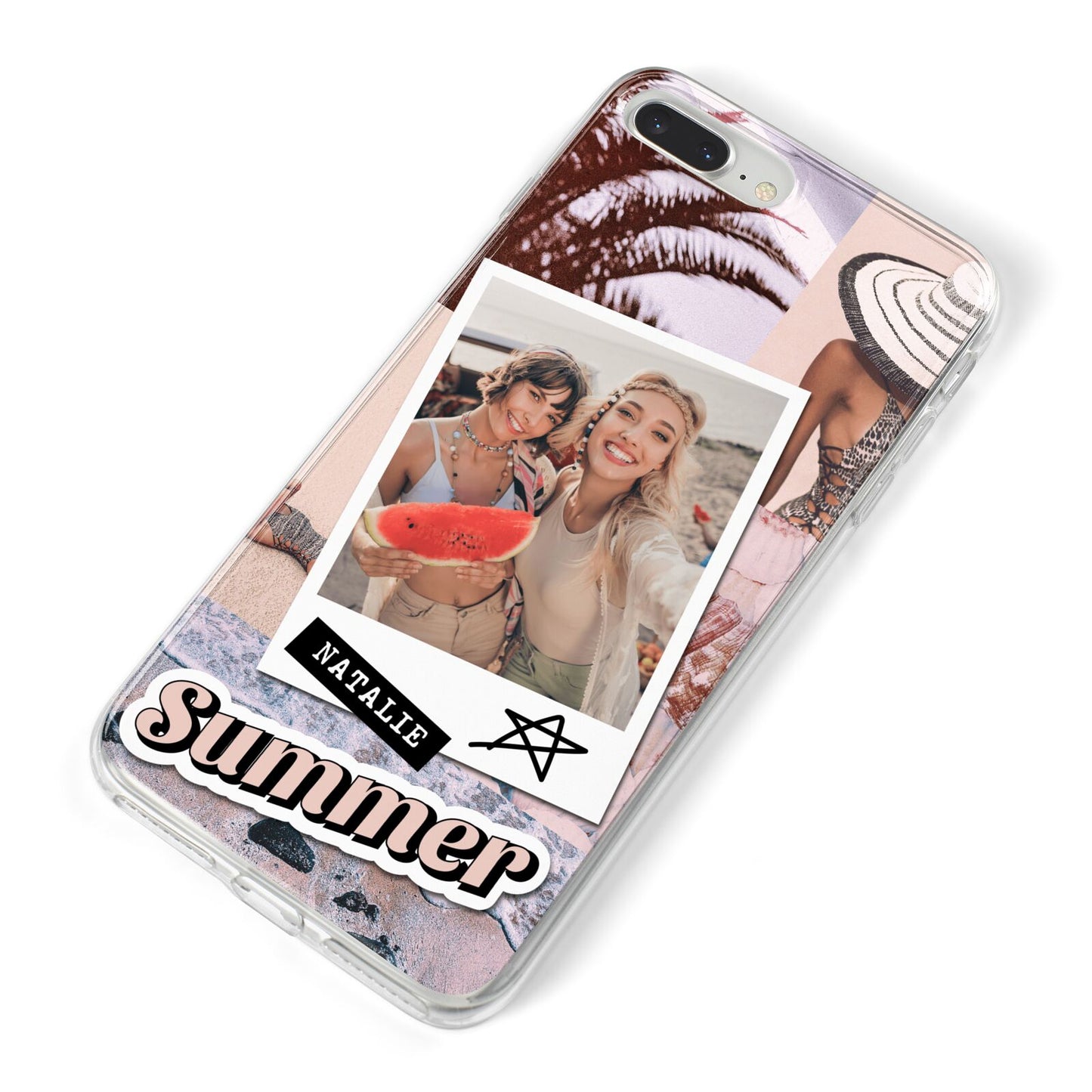 Picture Collage Personalised iPhone 8 Plus Bumper Case on Silver iPhone Alternative Image