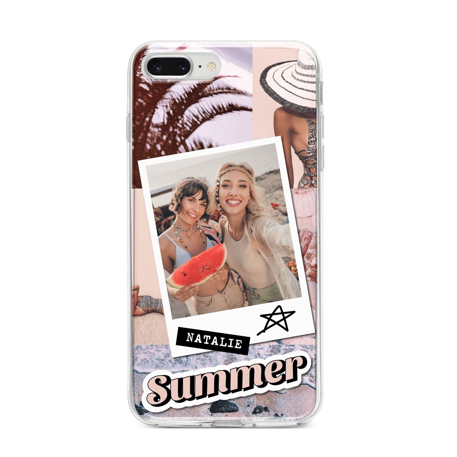 Picture Collage Personalised iPhone 8 Plus Bumper Case on Silver iPhone