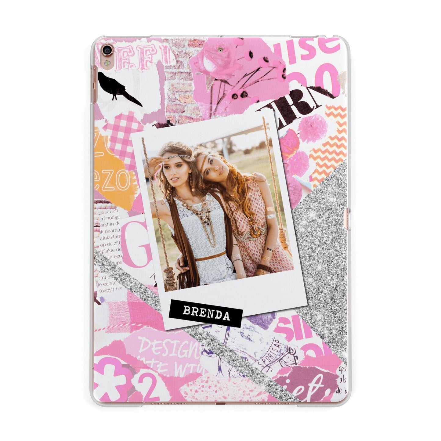 Picture Collage with Custom Photo Apple iPad Rose Gold Case