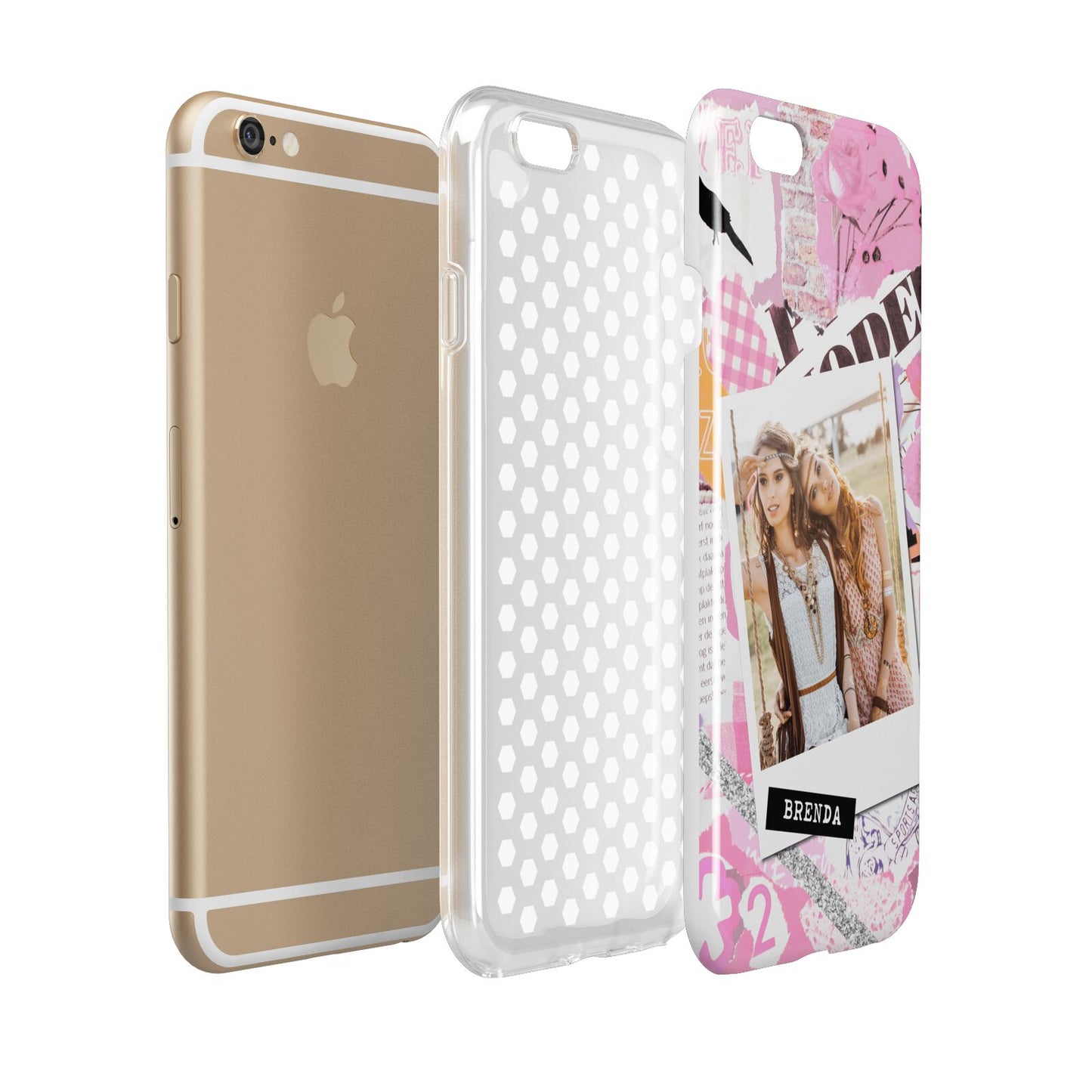 Picture Collage with Custom Photo Apple iPhone 6 3D Tough Case Expanded view