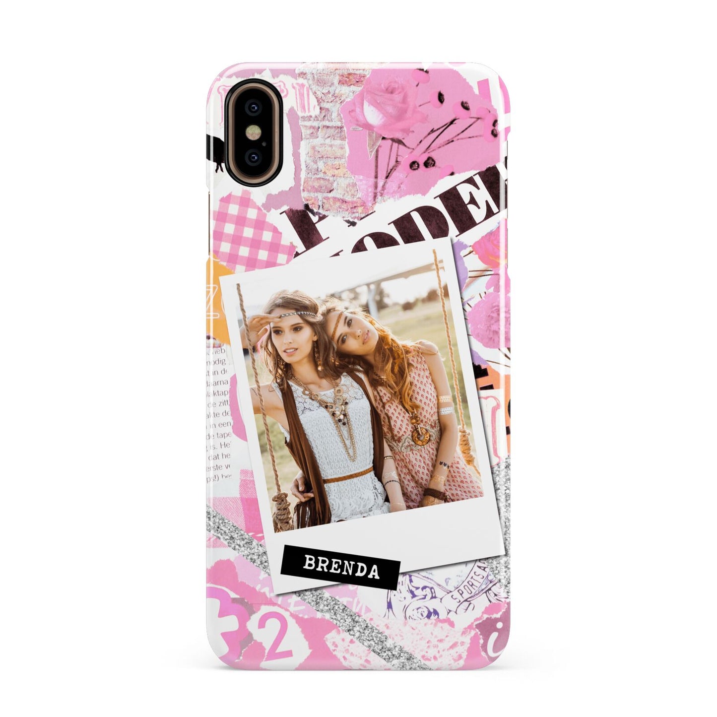 Picture Collage with Custom Photo Apple iPhone Xs Max 3D Snap Case