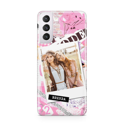 Picture Collage with Custom Photo Samsung S21 Case