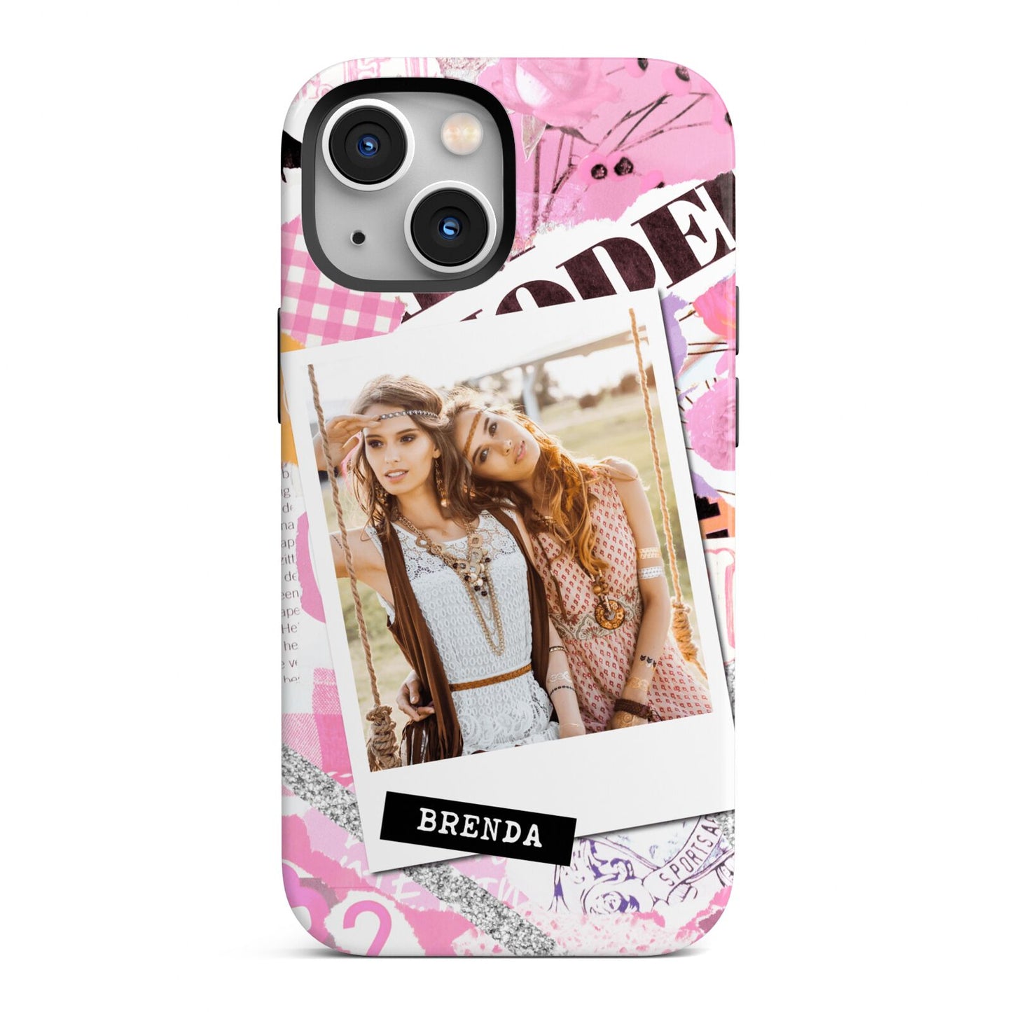 Picture Collage with Custom Photo iPhone 13 Mini Full Wrap 3D Tough Case