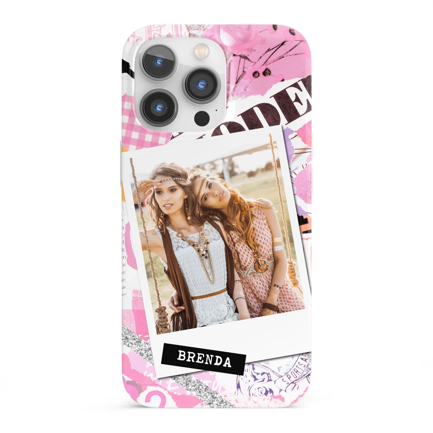 Picture Collage with Custom Photo iPhone 13 Pro Full Wrap 3D Snap Case