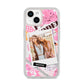 Picture Collage with Custom Photo iPhone 14 Clear Tough Case Starlight