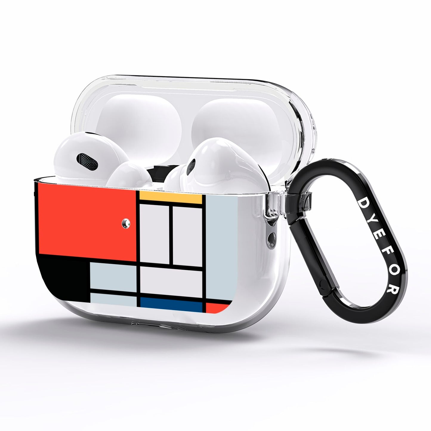 Piet Mondrian Composition AirPods Pro Clear Case Side Image