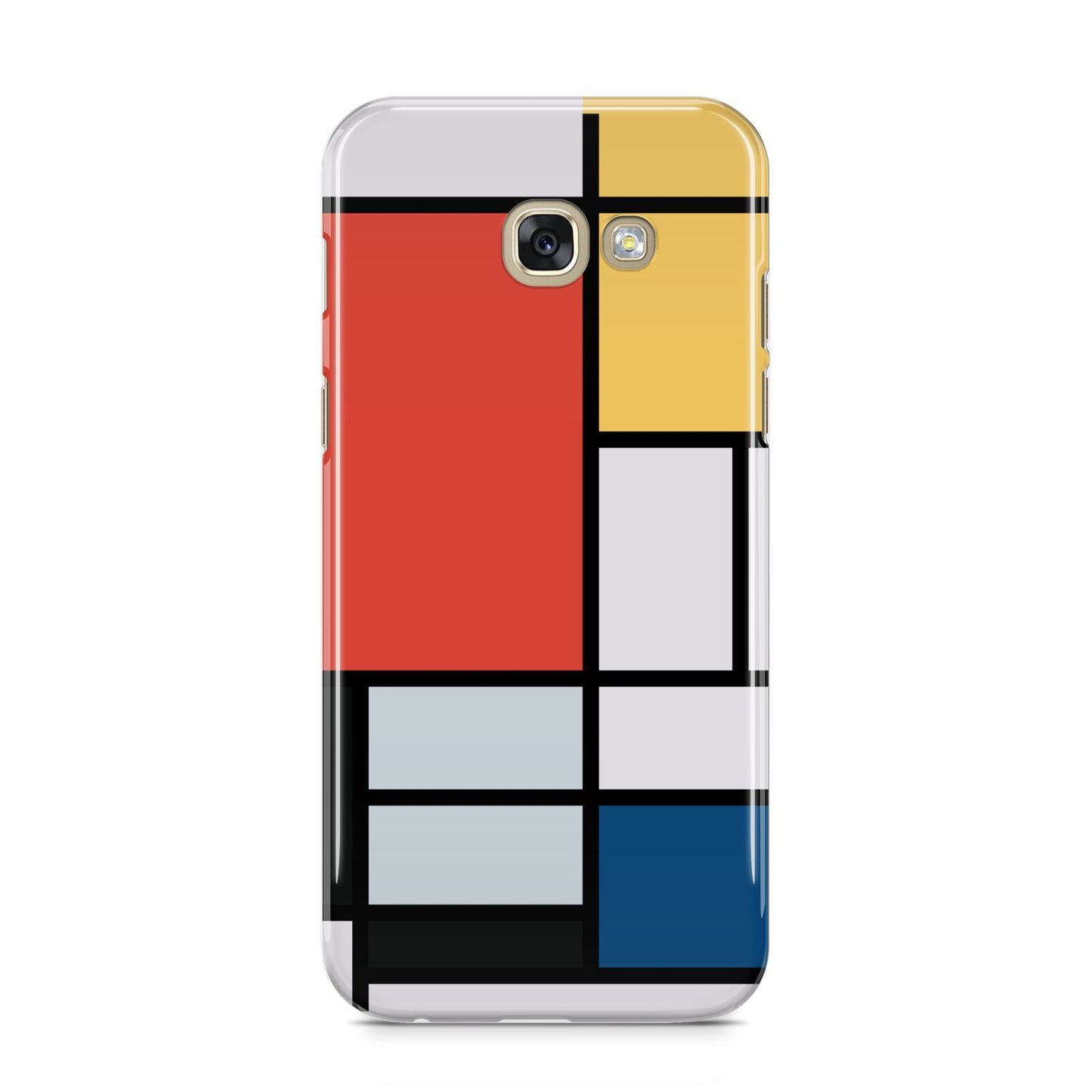 Piet Mondrian Composition Samsung Galaxy A5 2017 Case on gold phone