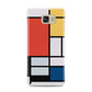 Piet Mondrian Composition Samsung Galaxy A7 2016 Case on gold phone