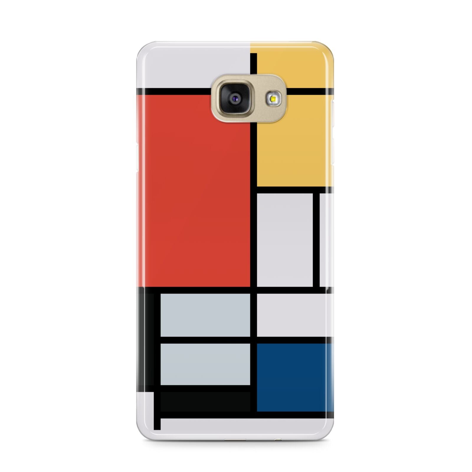 Piet Mondrian Composition Samsung Galaxy A9 2016 Case on gold phone