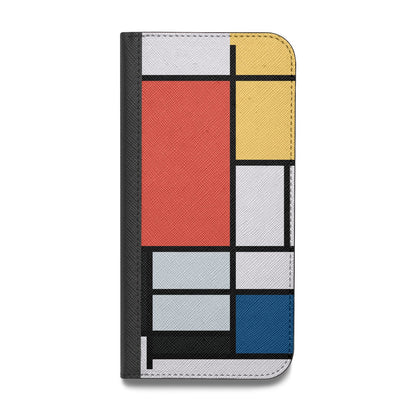 Piet Mondrian Composition Vegan Leather Flip iPhone Case