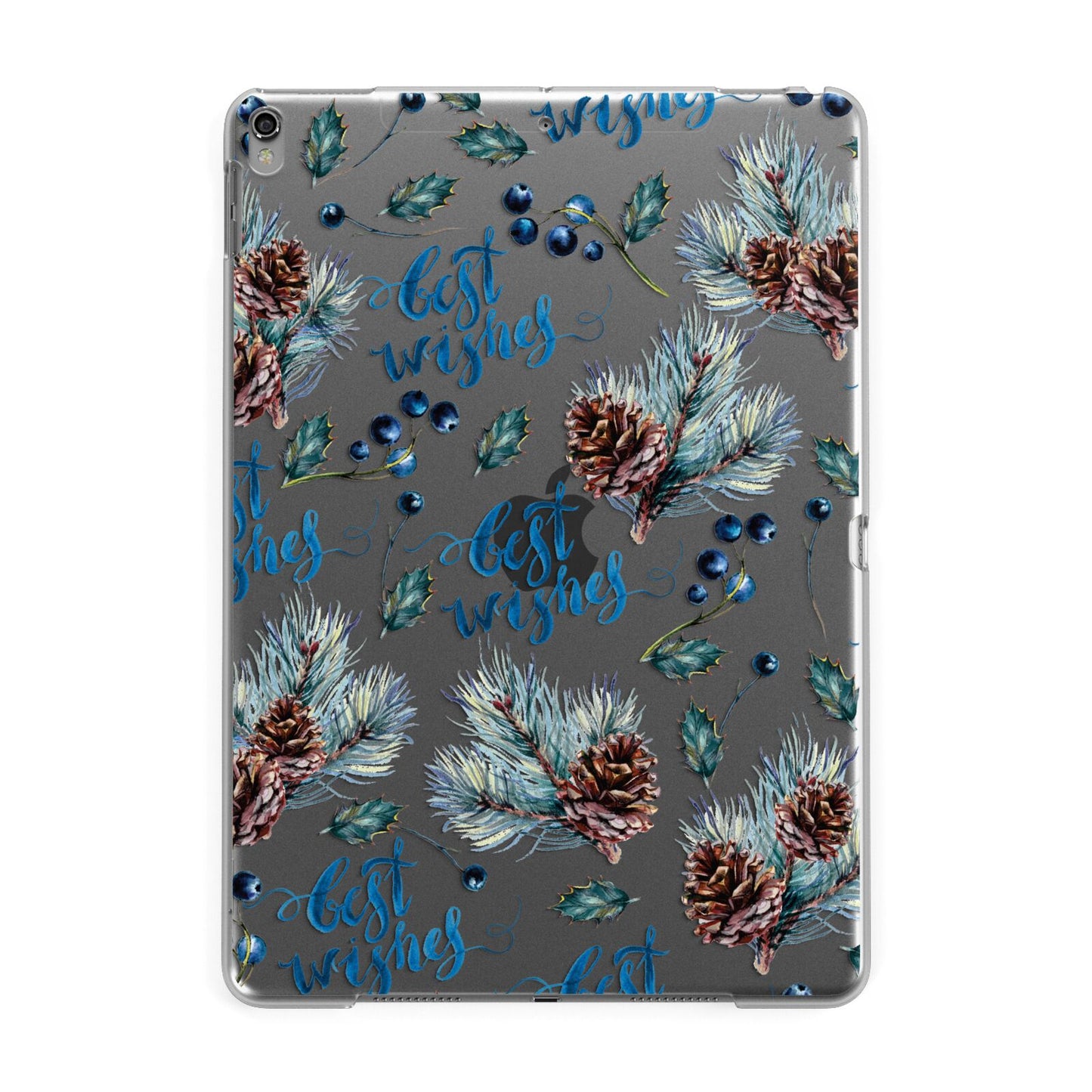 Pine cones wild berries Apple iPad Grey Case