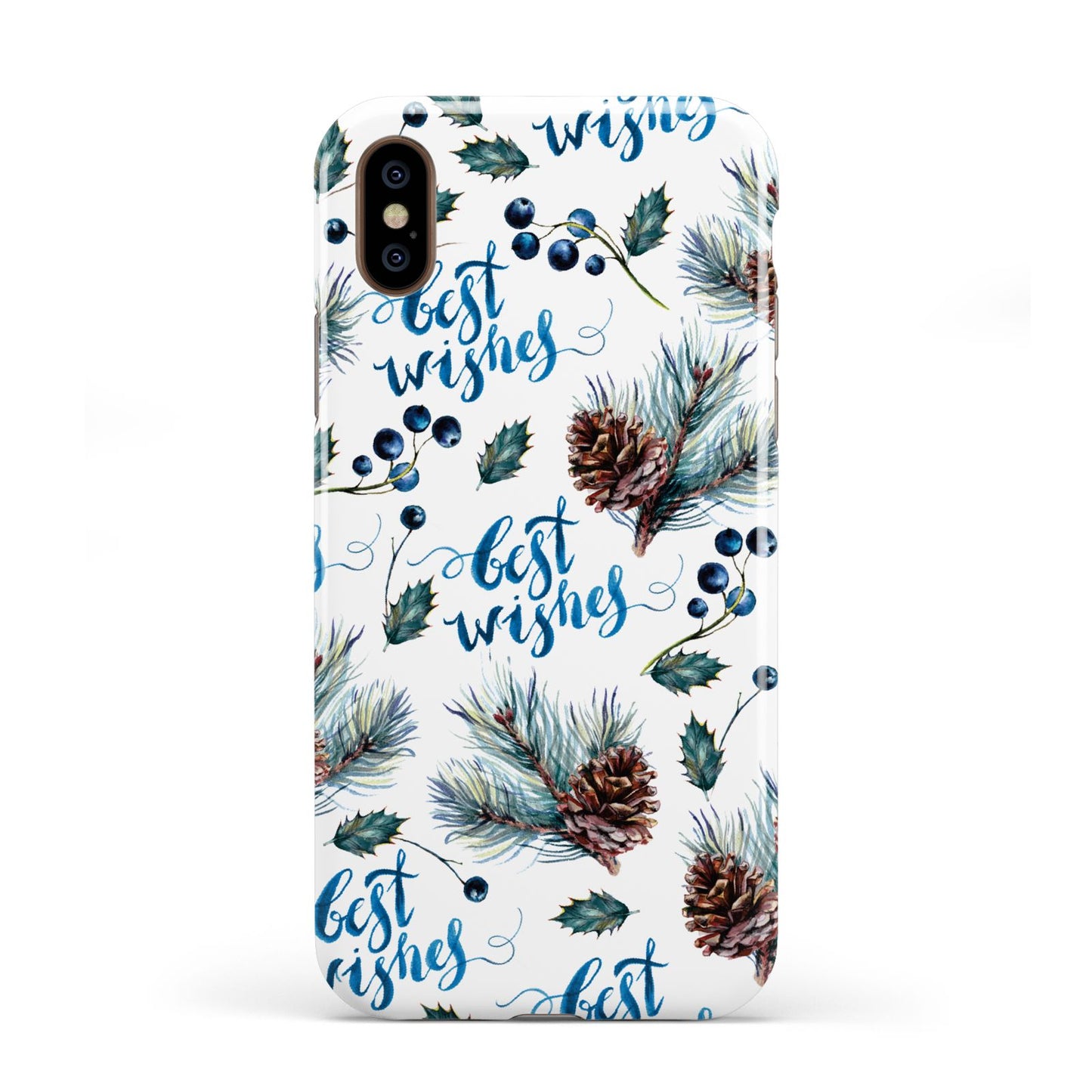 Pine cones wild berries Apple iPhone XS 3D Tough