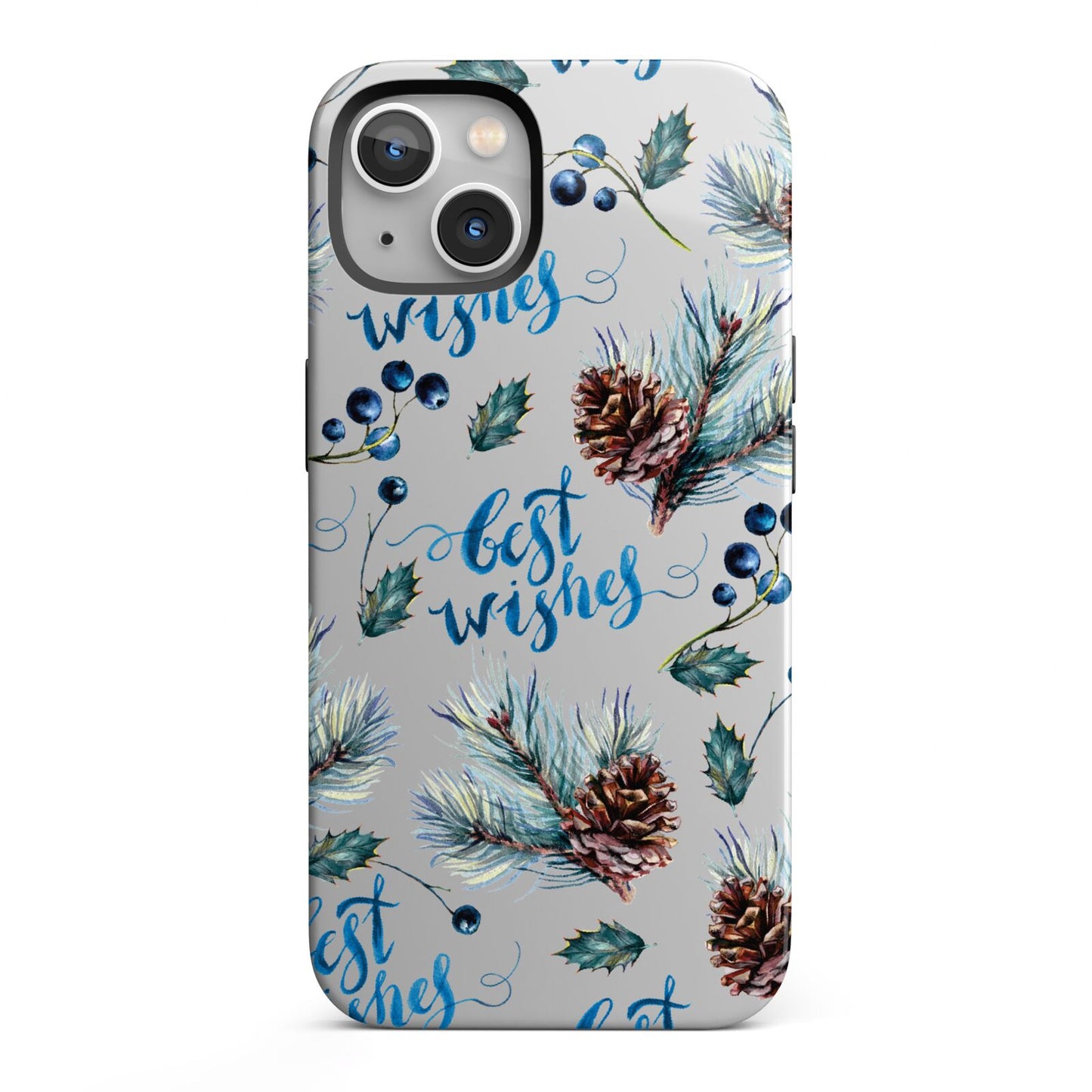 Pine cones wild berries iPhone 13 Full Wrap 3D Tough Case