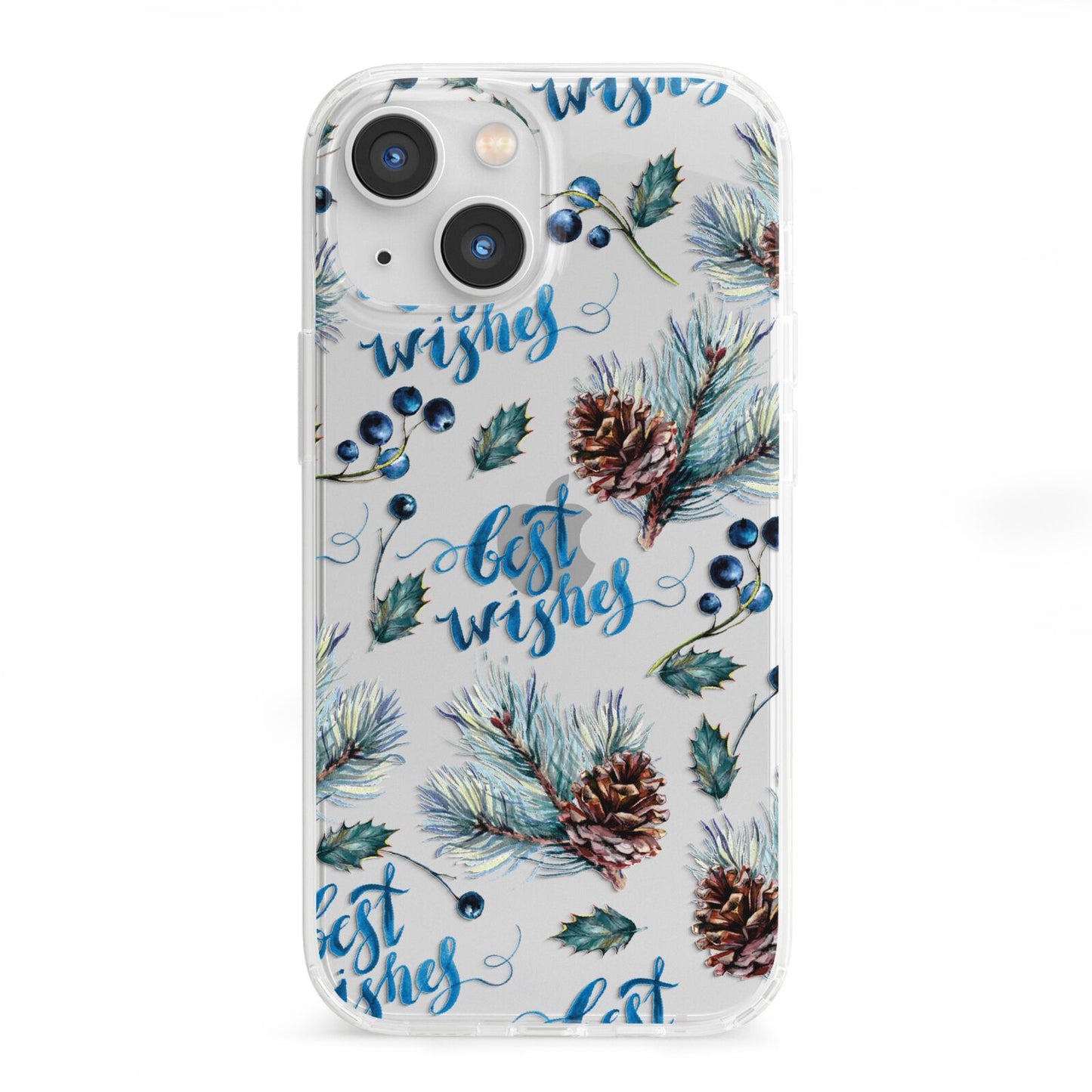 Pine cones wild berries iPhone 13 Mini Clear Bumper Case