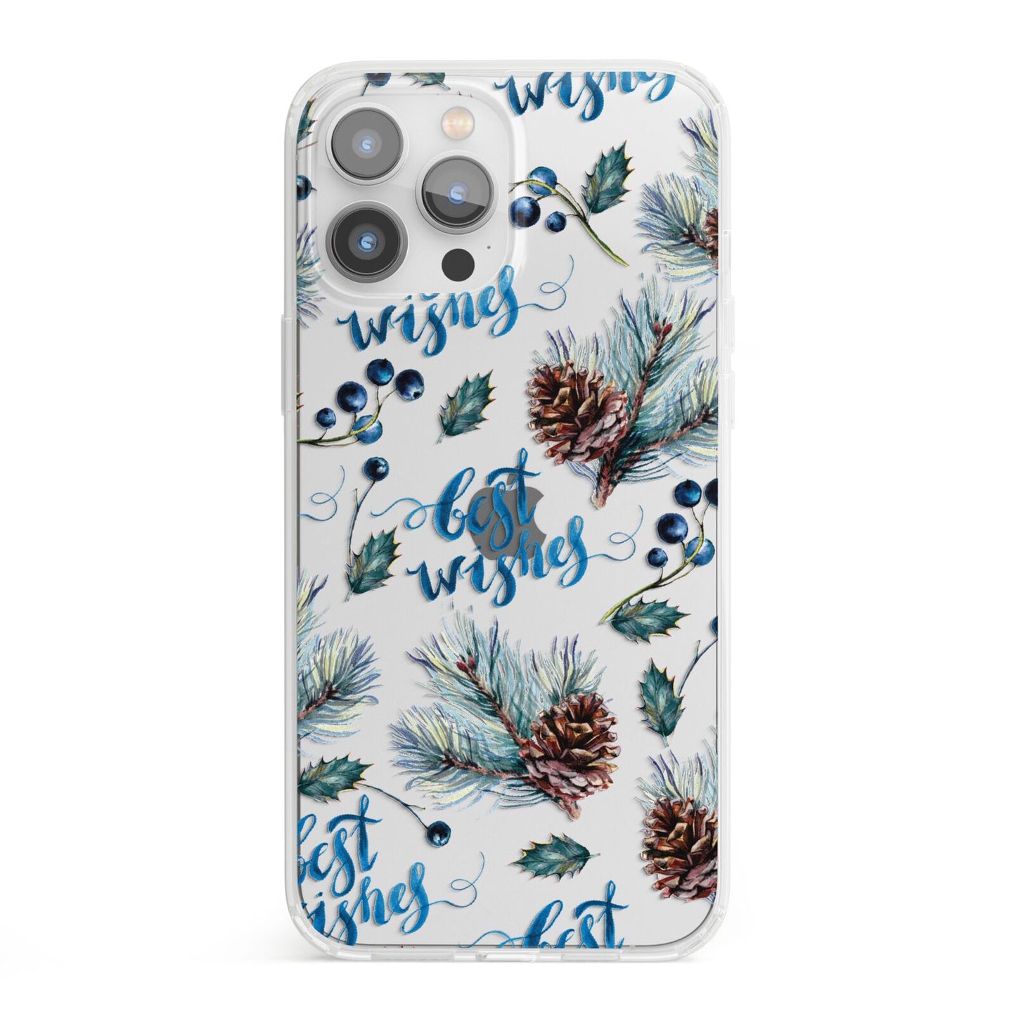 Pine cones wild berries iPhone 13 Pro Max Clear Bumper Case