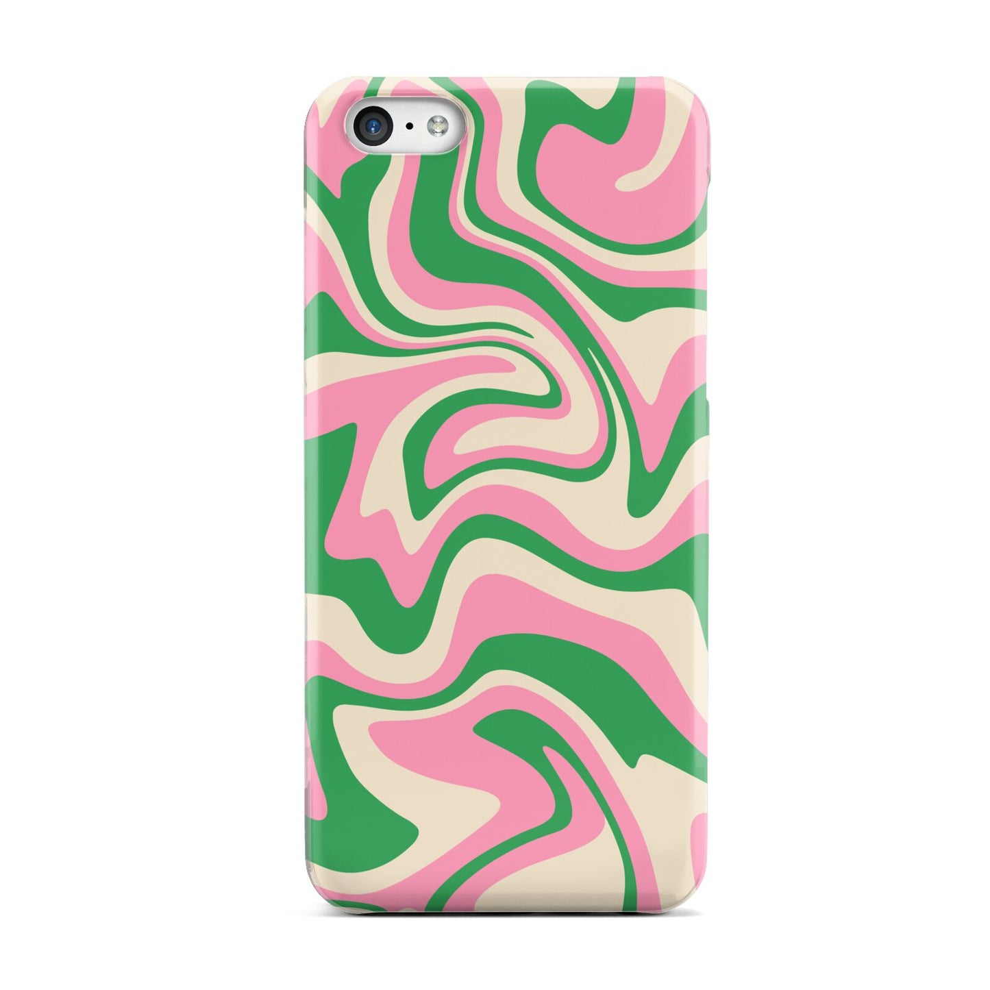 Pink And Green Swirl Apple iPhone 5c Case