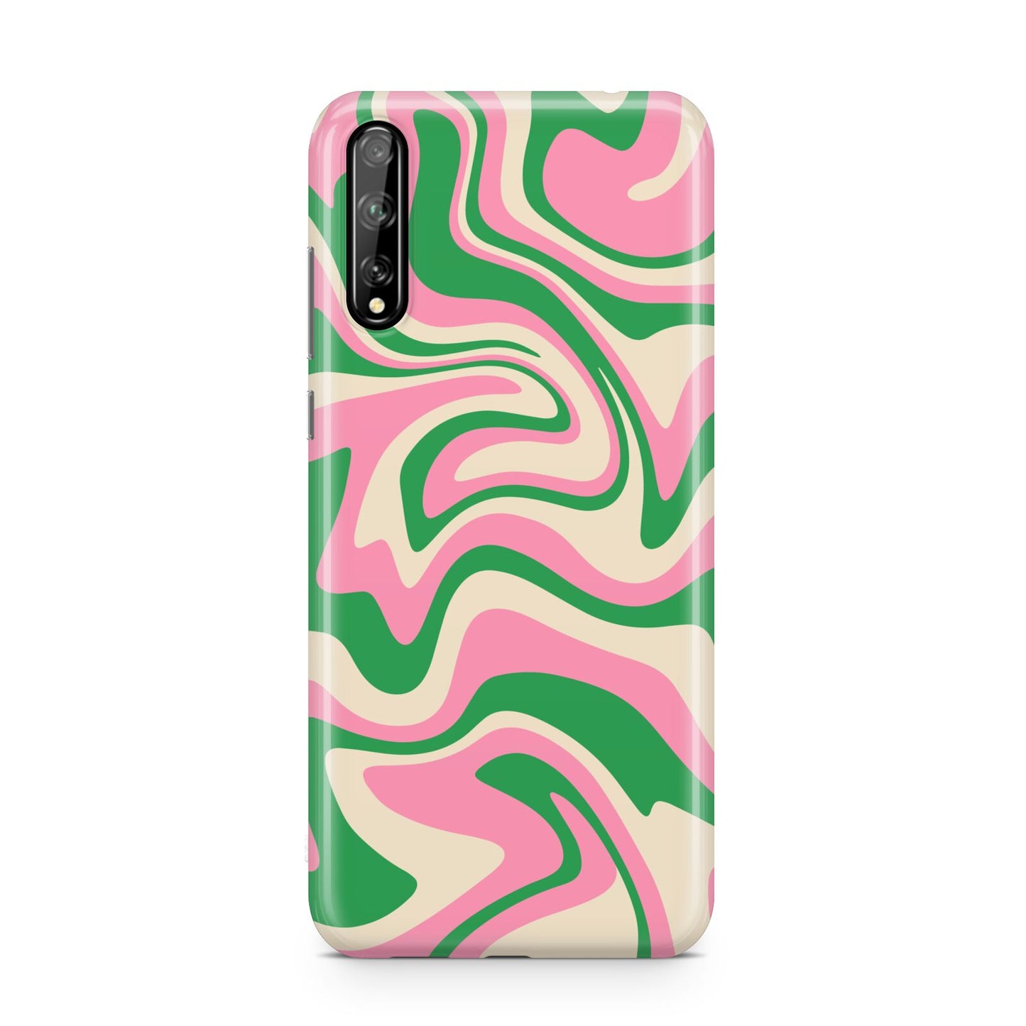 Pink And Green Swirl Huawei Enjoy 10s Phone Case