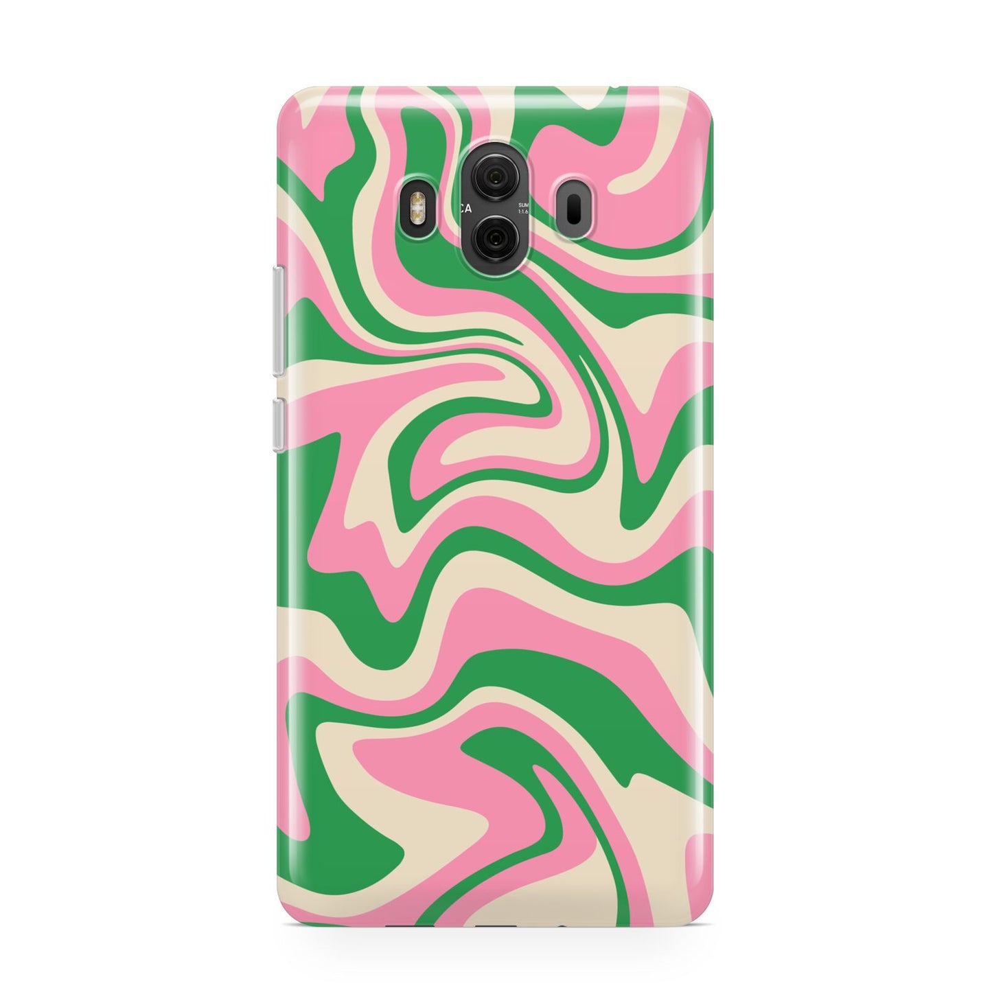 Pink And Green Swirl Huawei Mate 10 Protective Phone Case