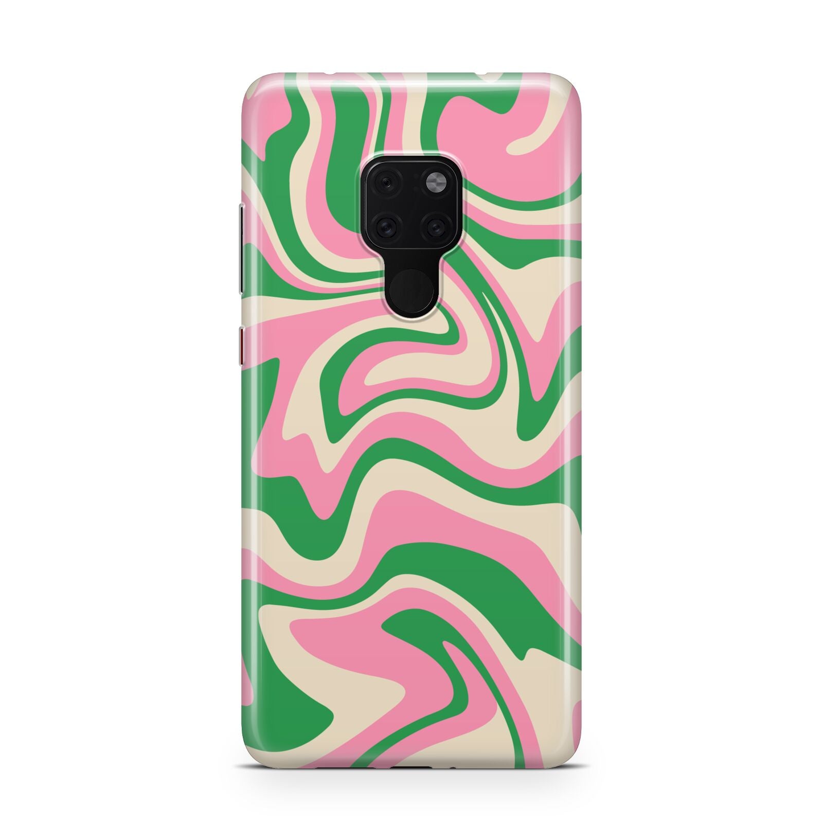 Pink And Green Swirl Huawei Mate 20 Phone Case