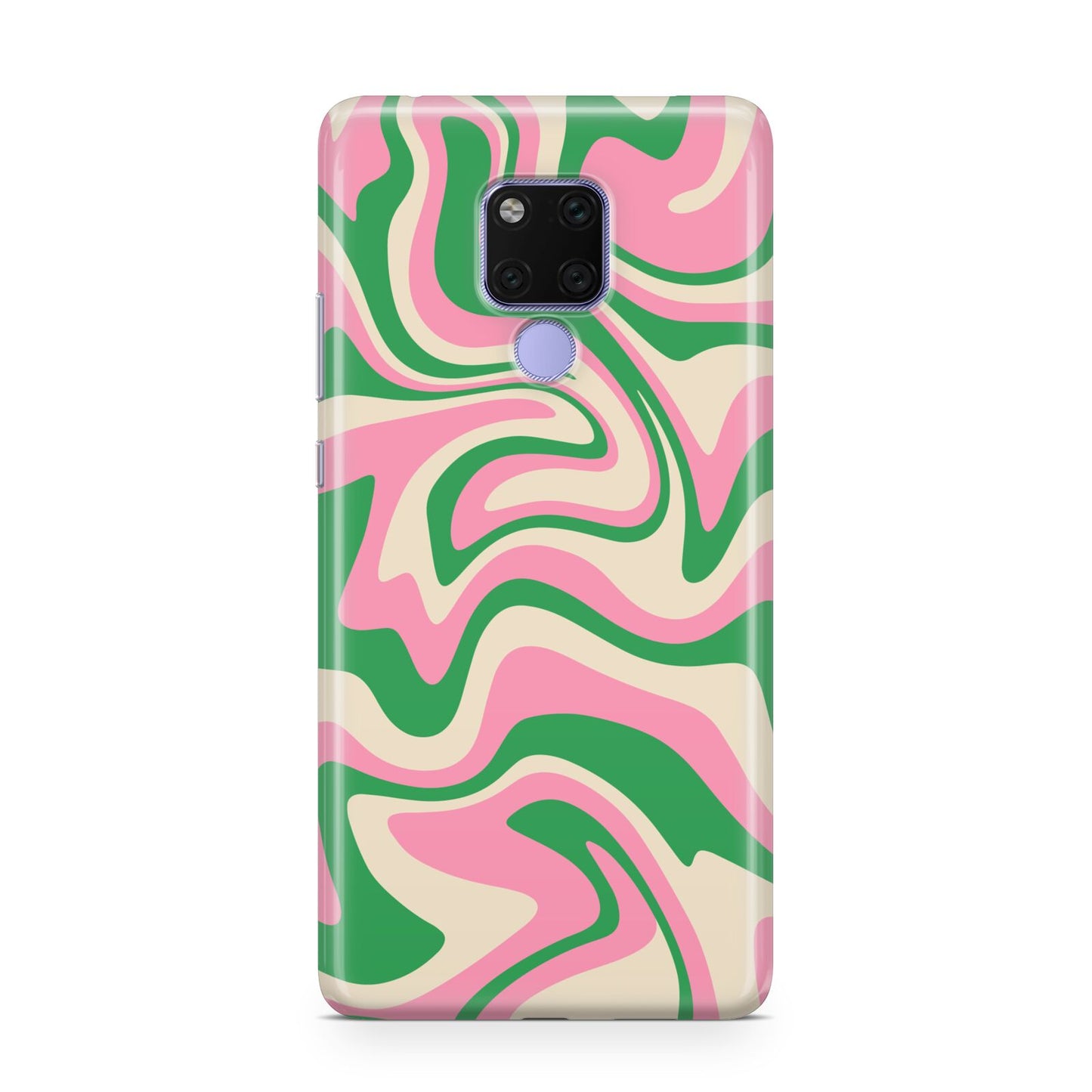 Pink And Green Swirl Huawei Mate 20X Phone Case