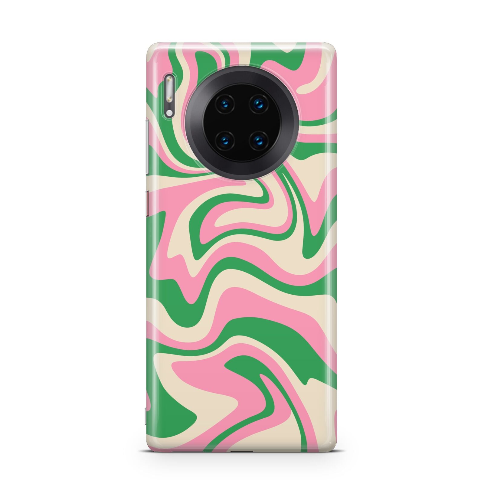 Pink And Green Swirl Huawei Mate 30 Pro Phone Case