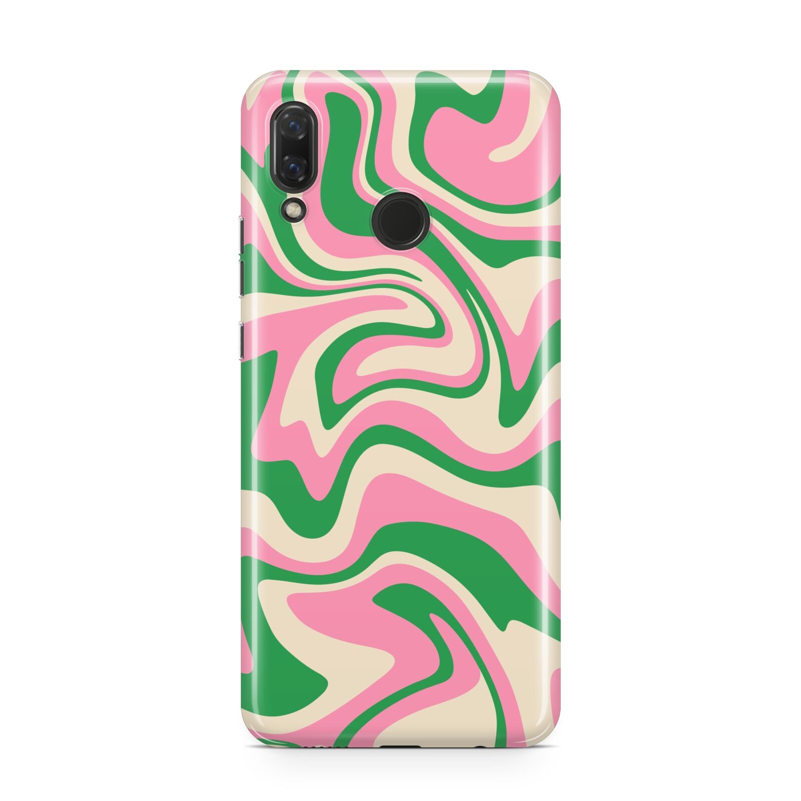 Pink And Green Swirl Huawei Nova 3 Phone Case