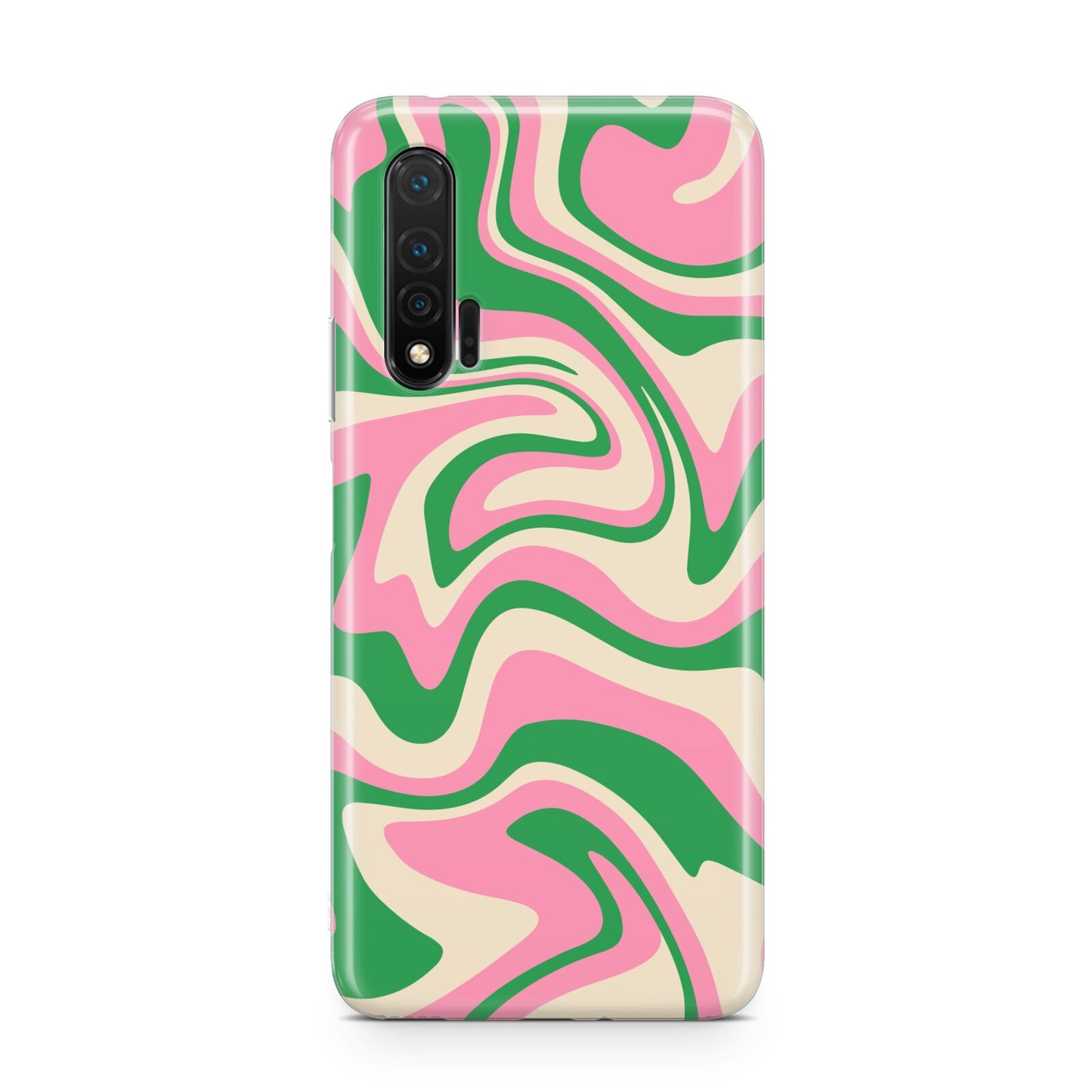 Pink And Green Swirl Huawei Nova 6 Phone Case