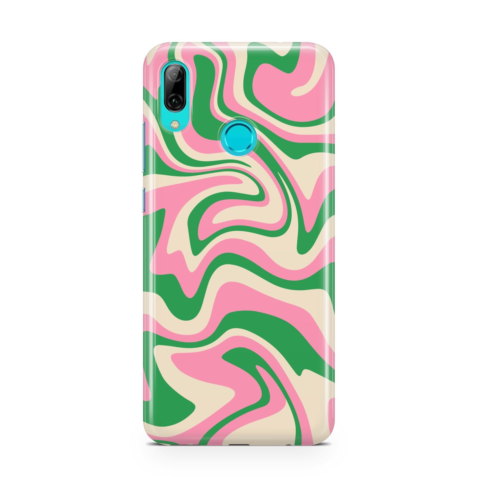 Pink And Green Swirl Huawei P Smart 2019 Case