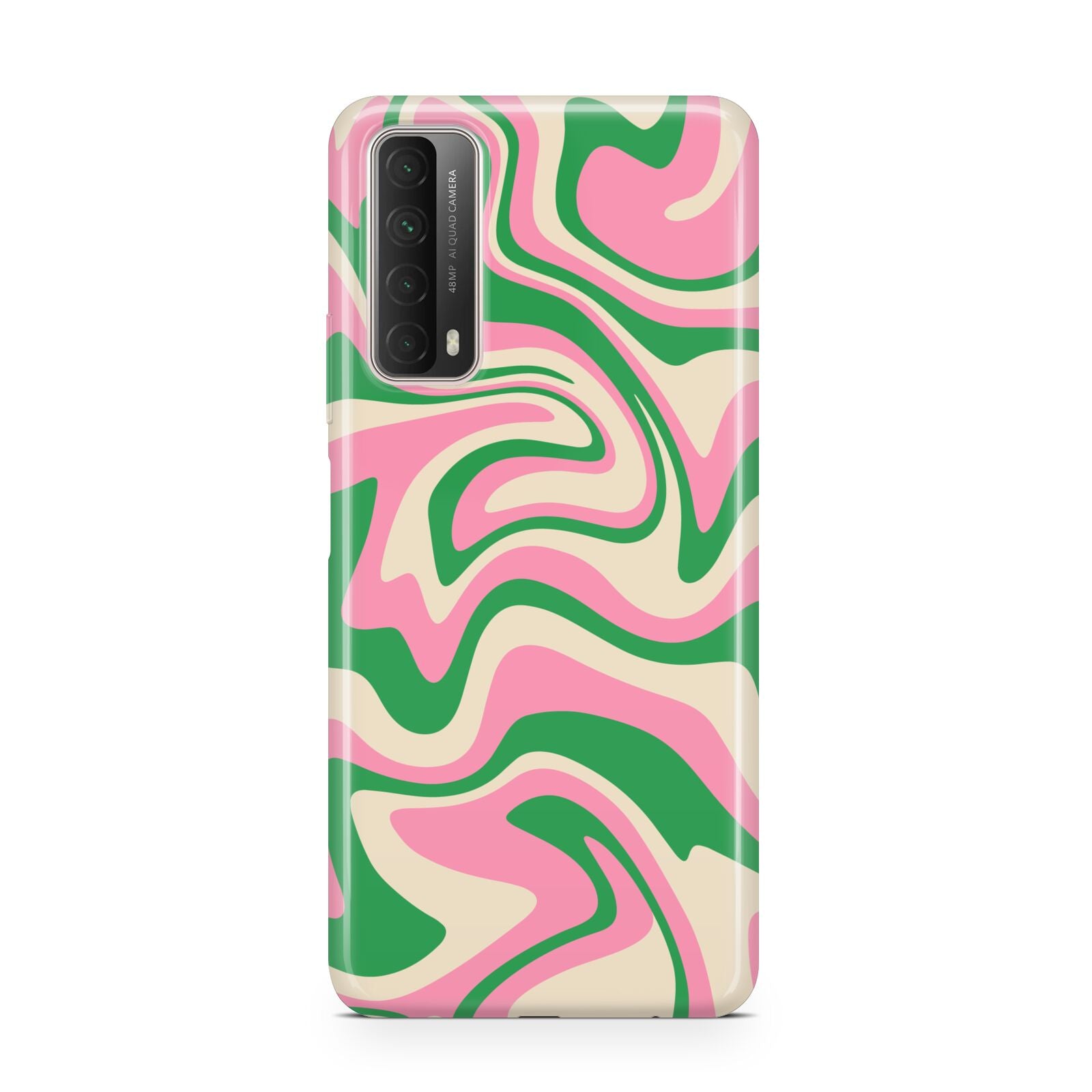 Pink And Green Swirl Huawei P Smart 2021