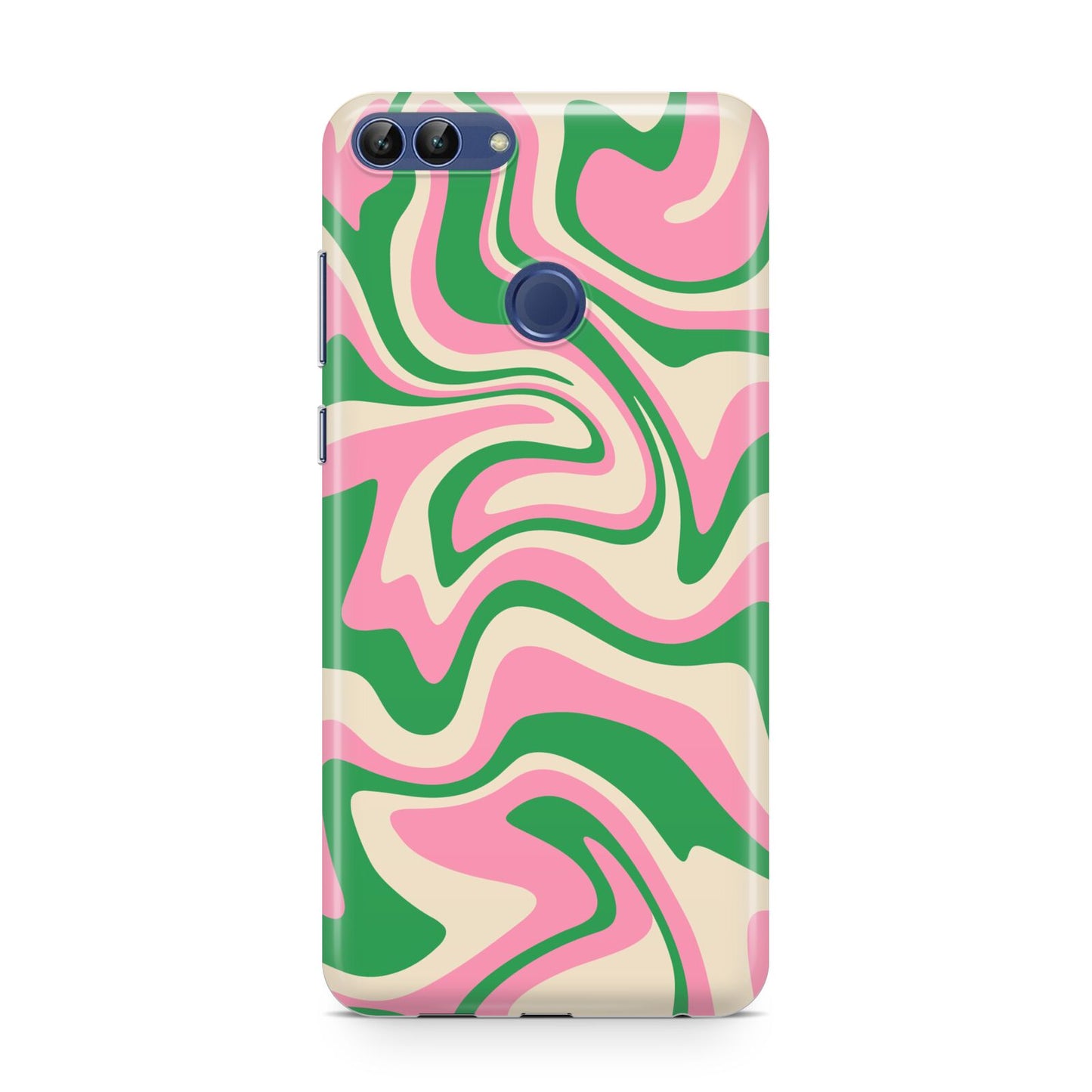 Pink And Green Swirl Huawei P Smart Case