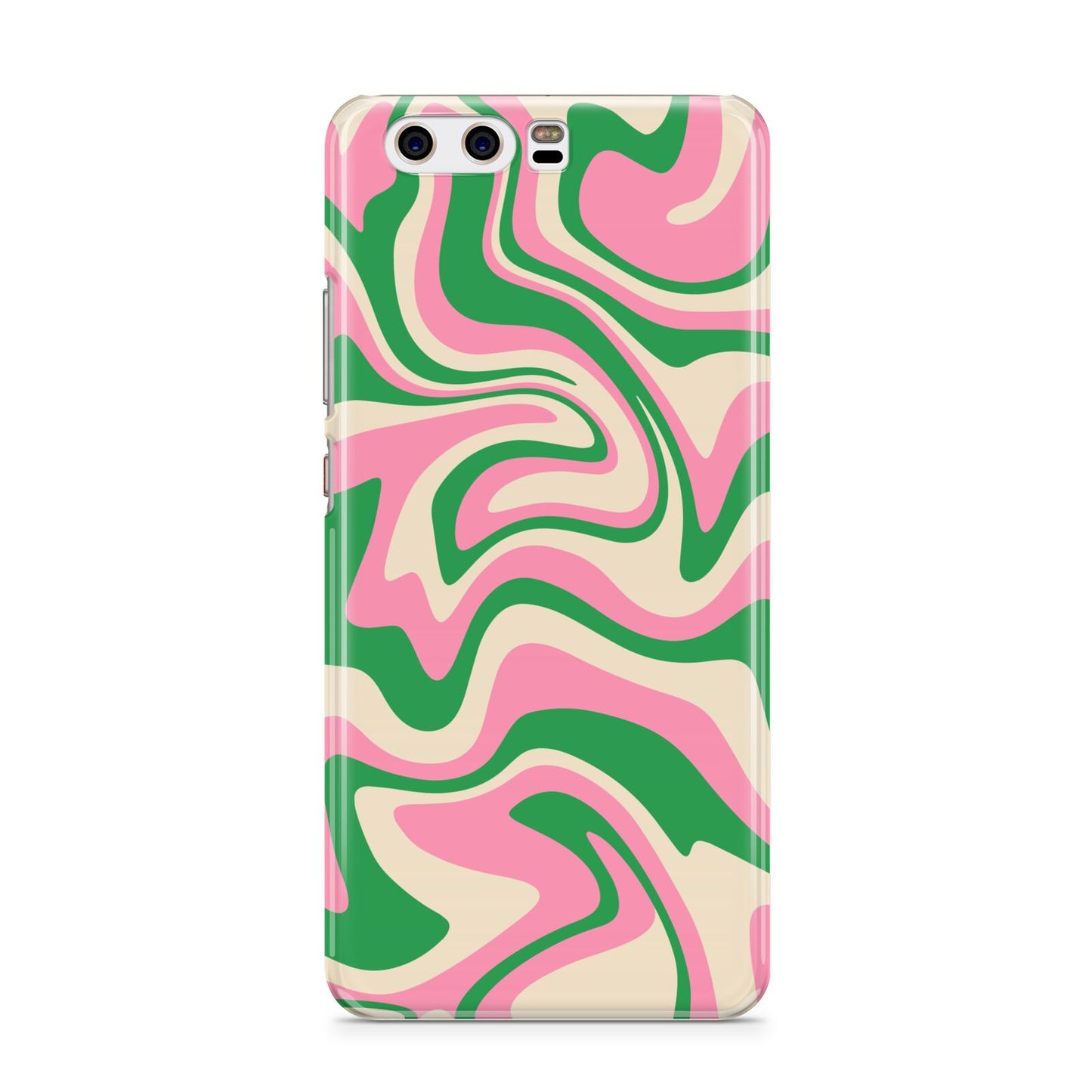 Pink And Green Swirl Huawei P10 Phone Case